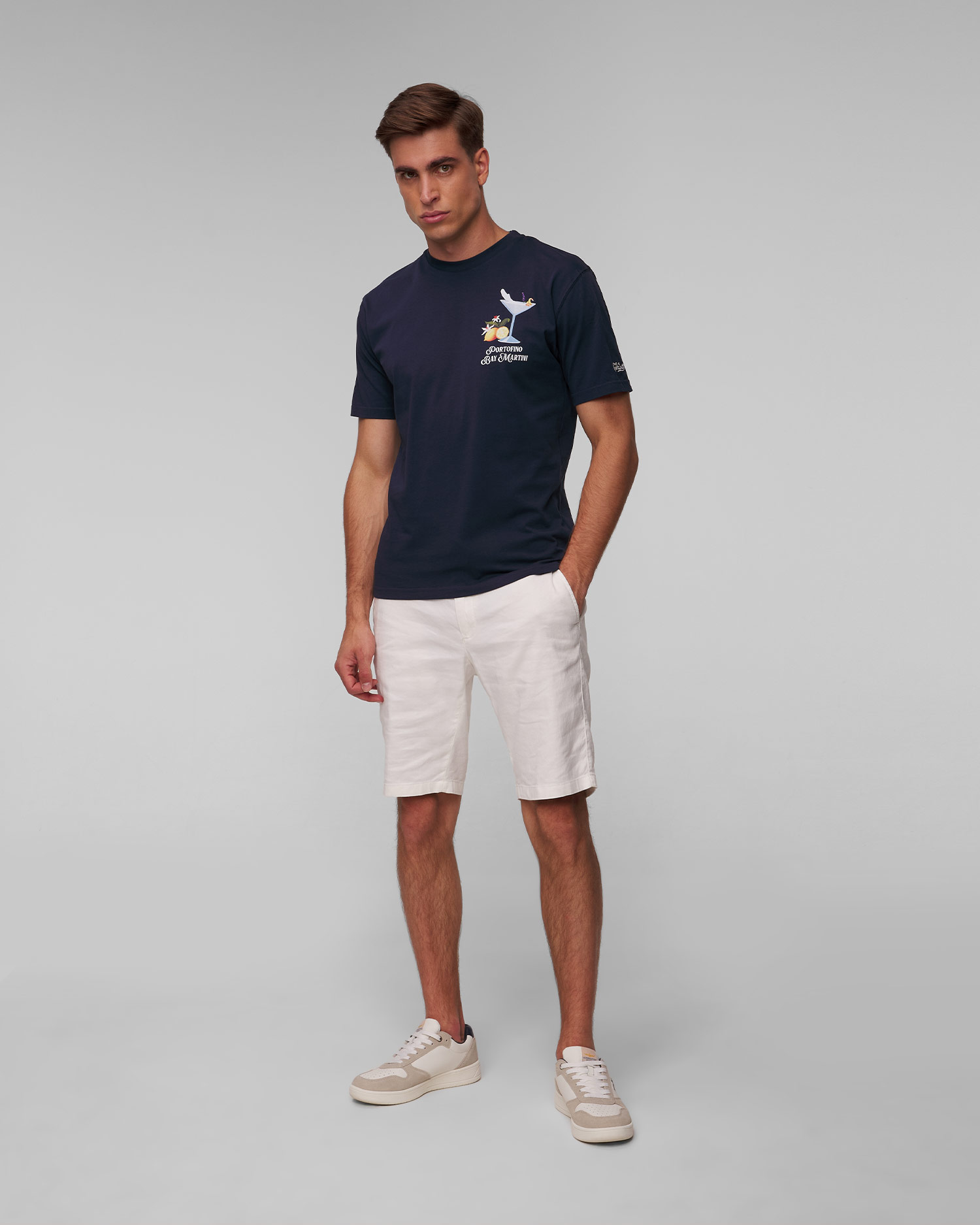 MC2 Saint Barth Herren-T-Shirt in Marineblau