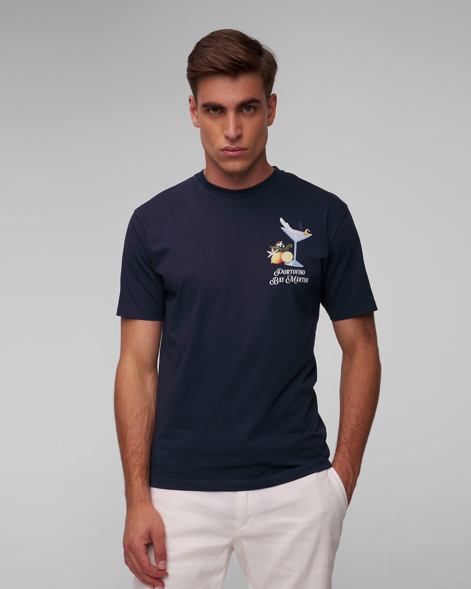 MC2 Saint Barth Herren-T-Shirt in Marineblau