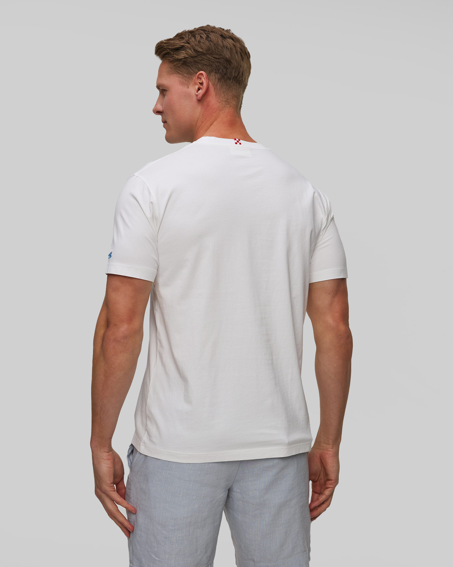 Men's white T-shirt with print MC2 Saint Barth
