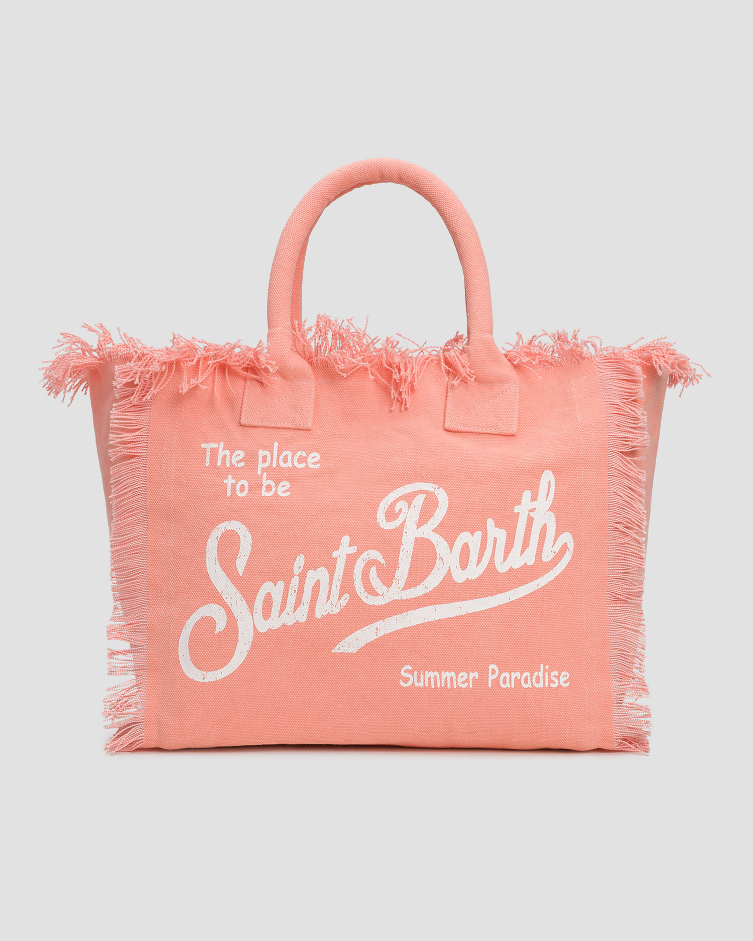 Borsa in cotone da donna MC2 Saint Barth Vanity, Colore/Disegno: Różowy