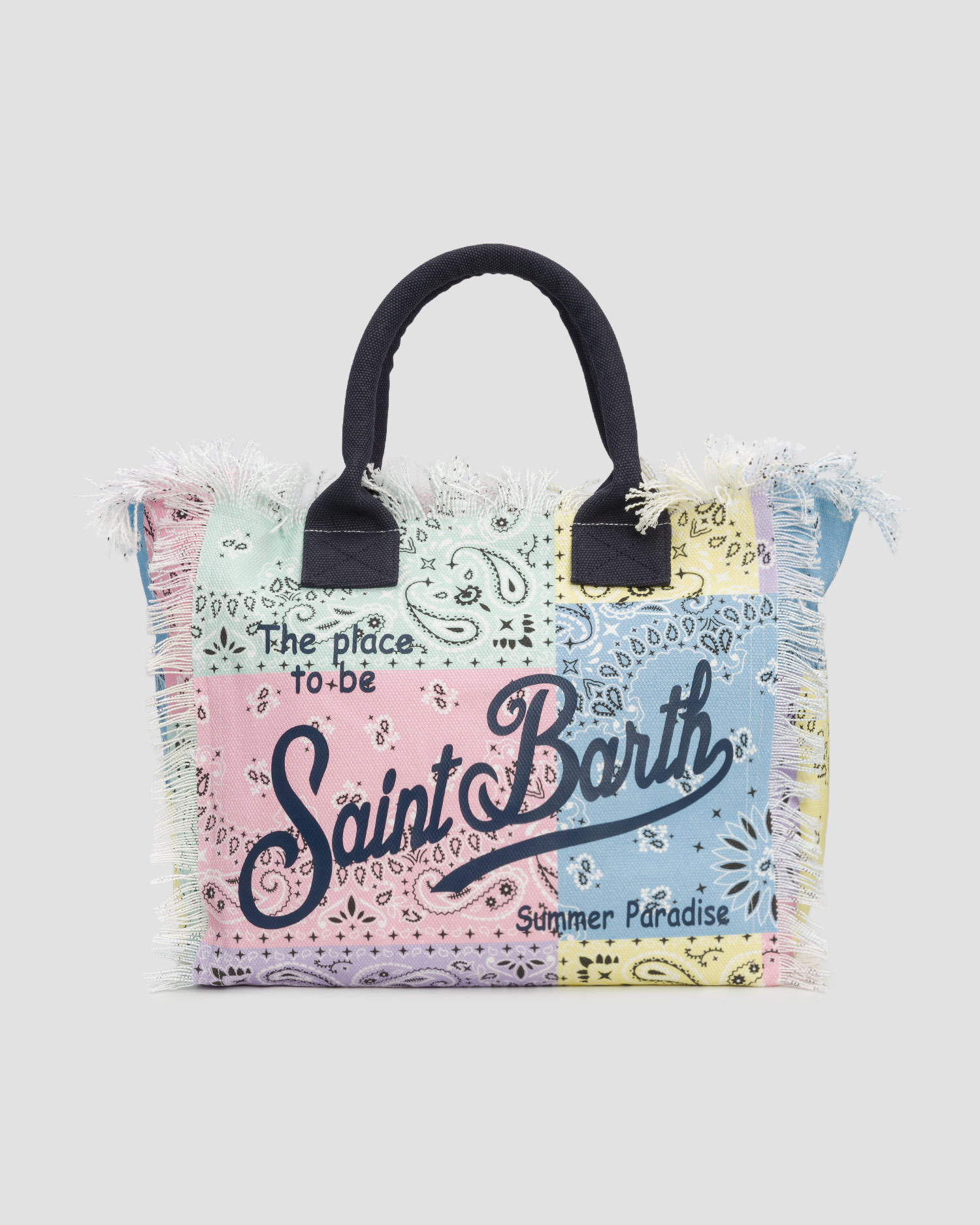 Borsa di cotone da donna Saint Barth Vanity, Colore/Disegno: Multikolor