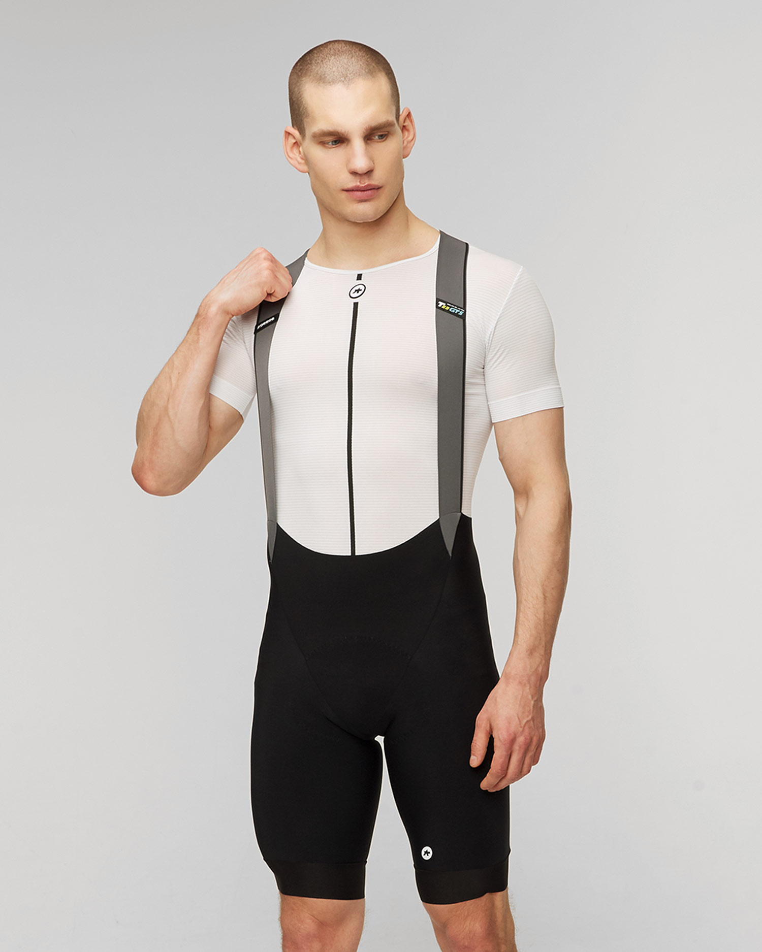 Men's black cycling Assos Mille GTS 2/3 Bib Shorts C2