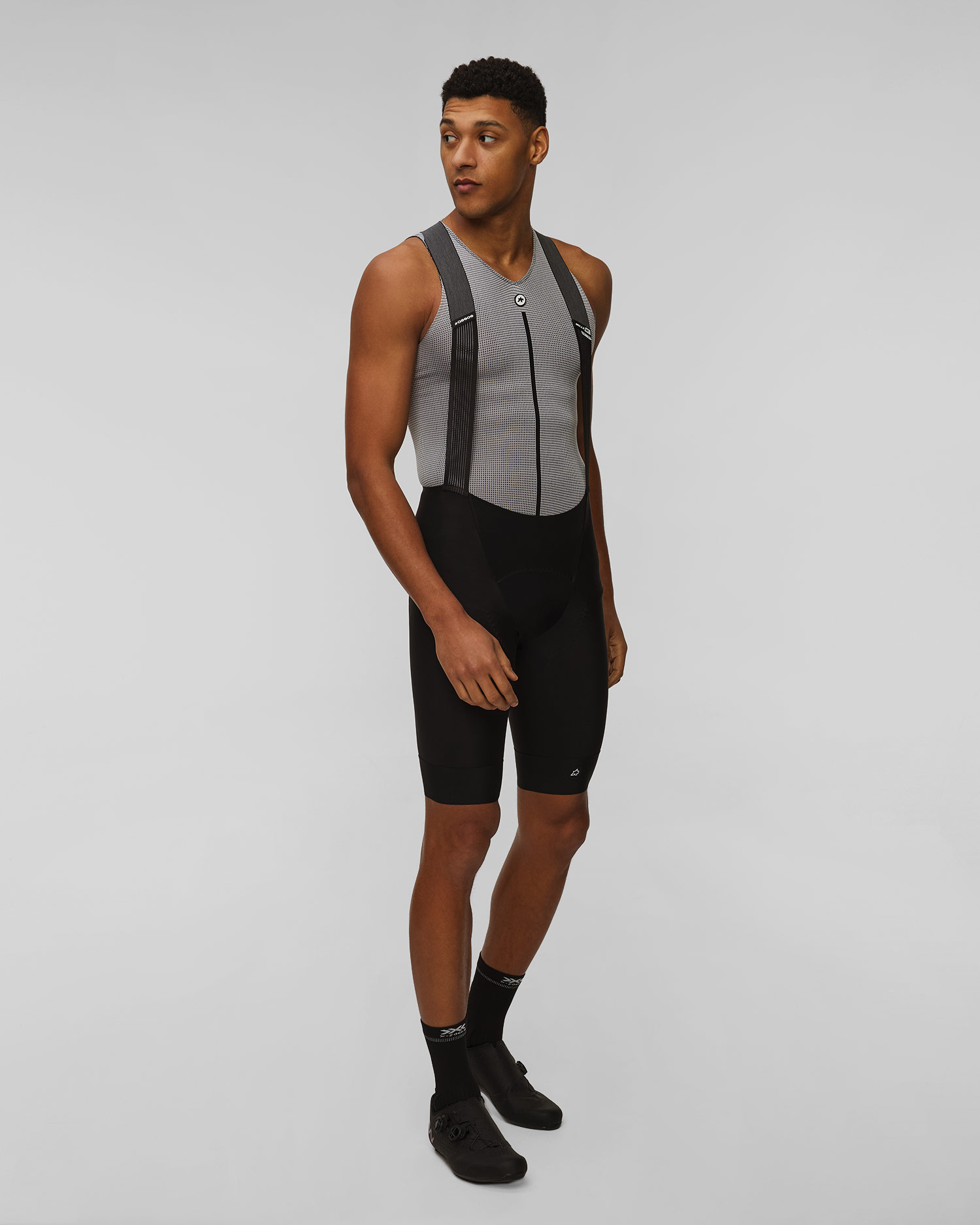 Men's cycling shorts with braces Assos Mille GTS Bib Shorts S11 black