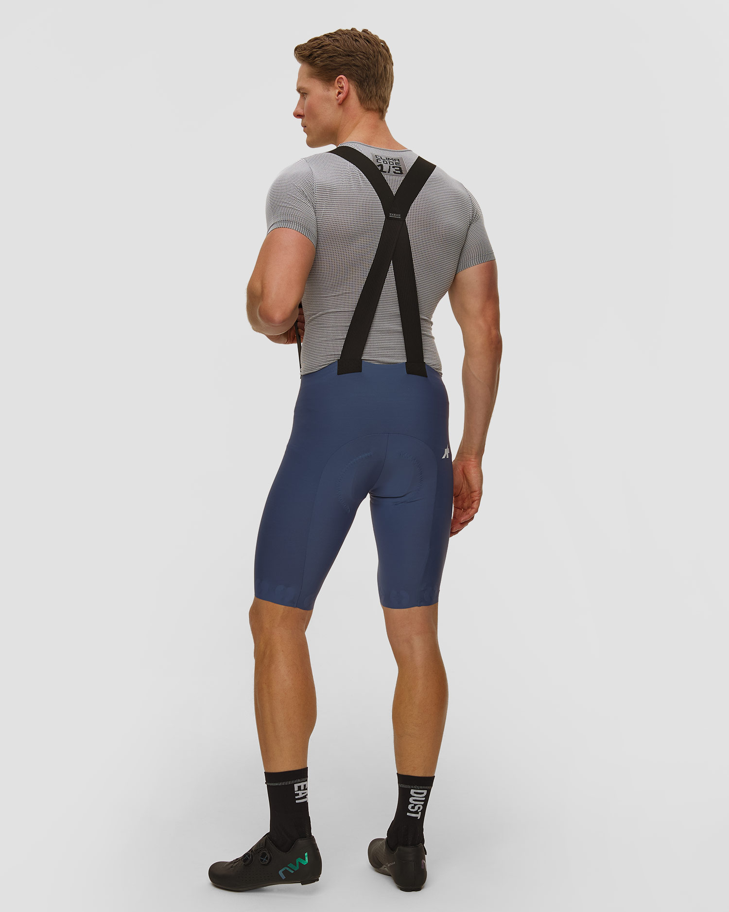 Pánske cyklistické šortky Assos Equipe R Bib Shorts S11 tmavomodré