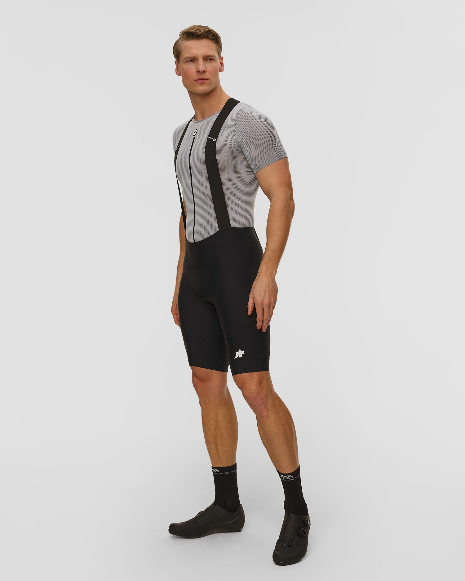 Pánske cyklistické šortky na traky Assos Mille Gt Bib Shorts S11 čierne