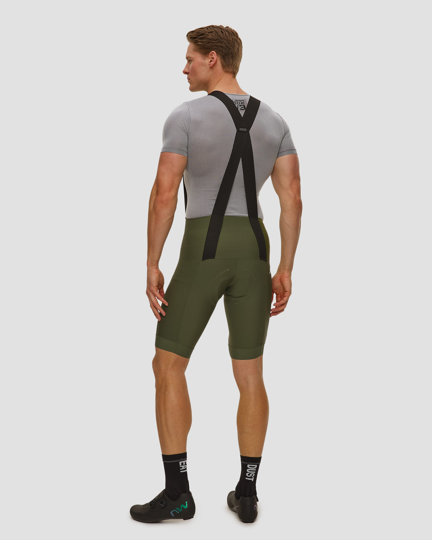 Spodenki rowerowe na szelkach męskie Assos Mille Gt Bib Shorts S11 zielone