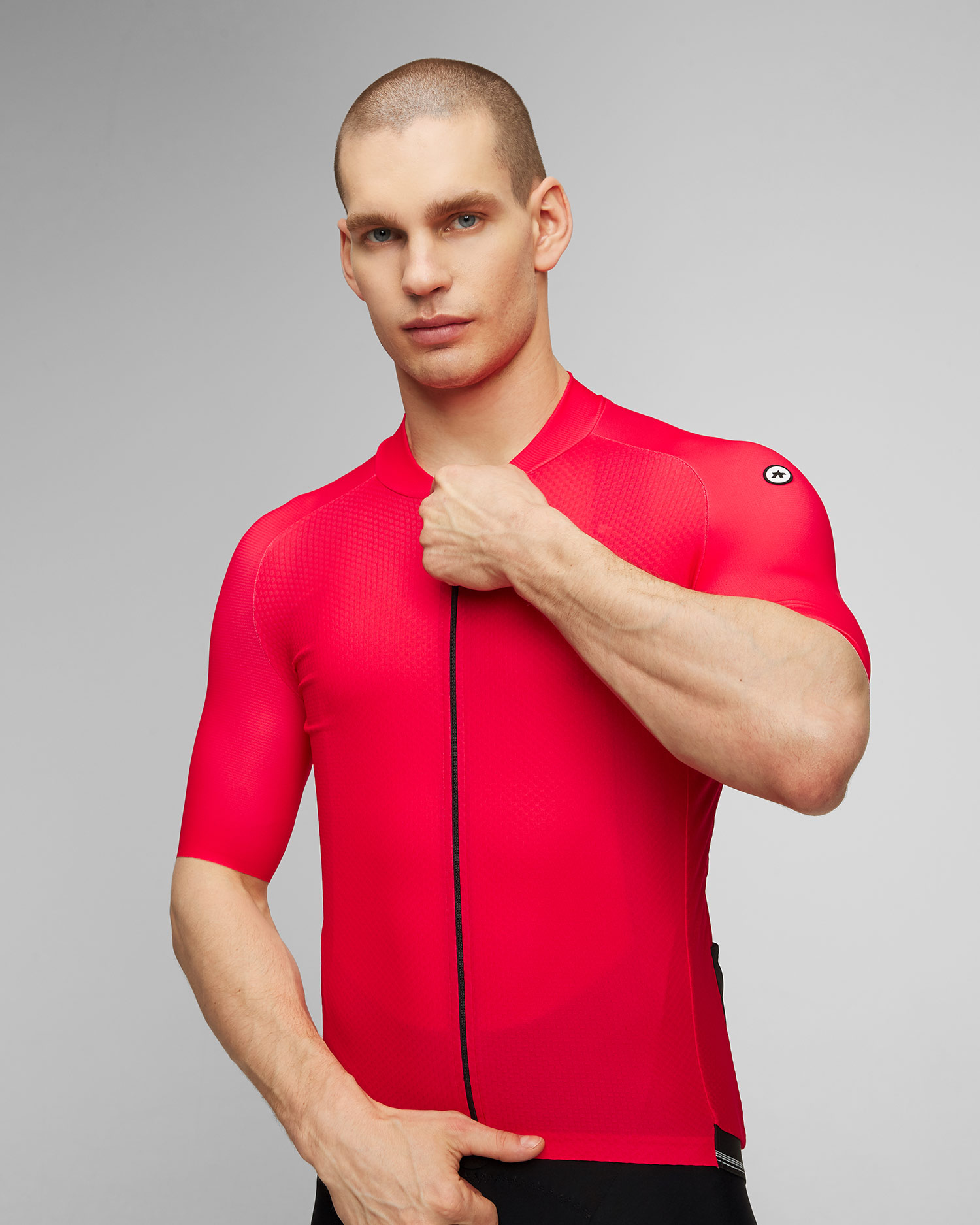 Maillot cycliste rouge pour hommes Assos Mille GT Jersey C2 Evo