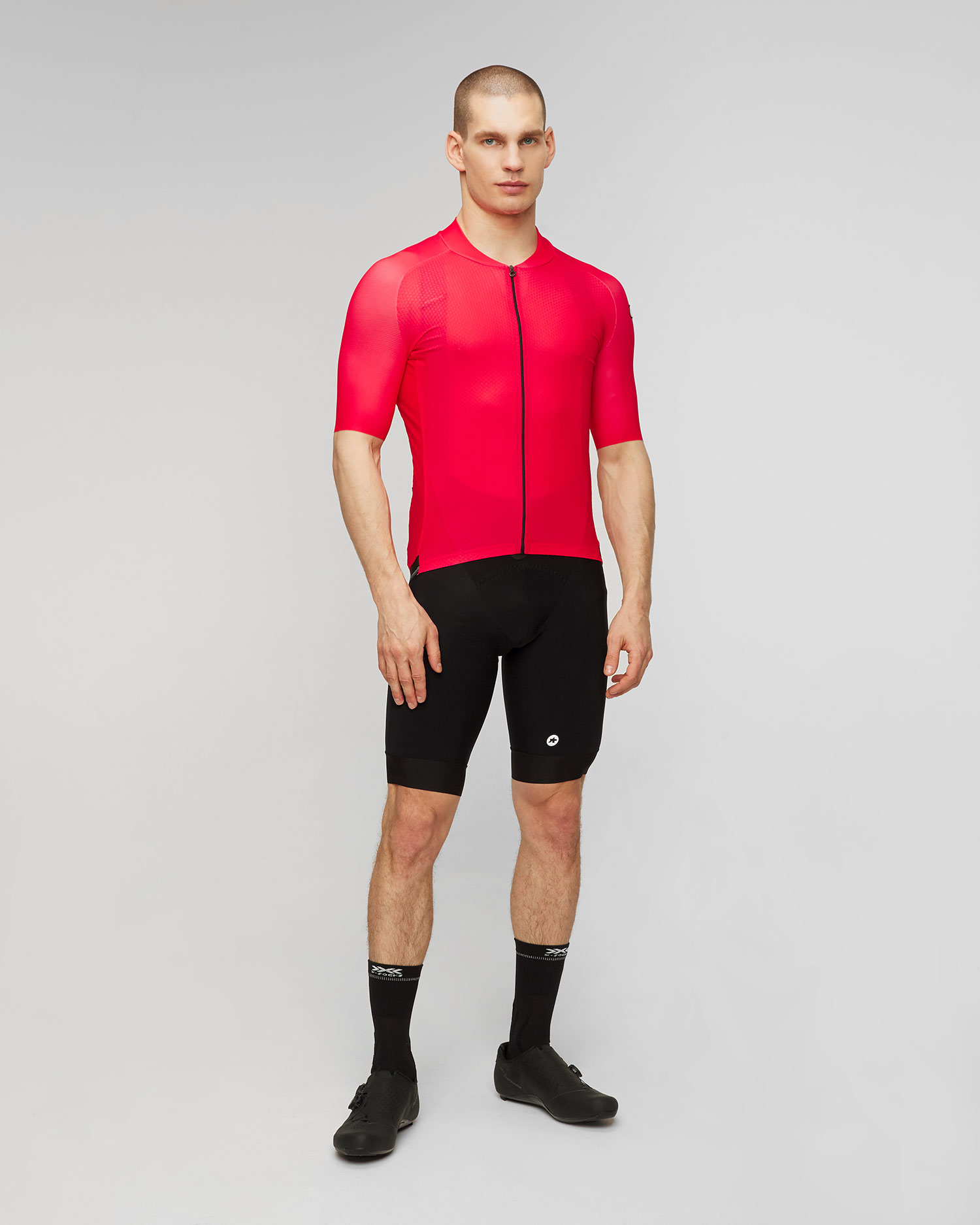 Maillot cycliste rouge pour hommes Assos Mille GT Jersey C2 Evo