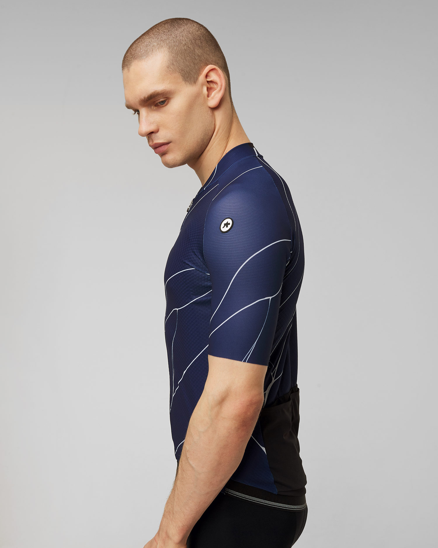 Maillot cycliste bleu marine pour hommes Assos Mille GT C2 Evo Jersey Ultrablood