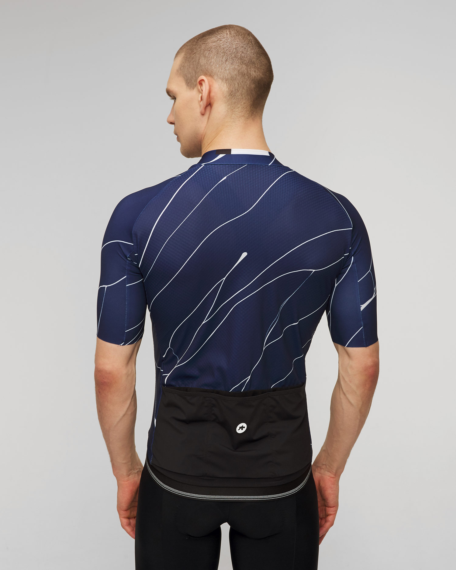 Maillot cycliste bleu marine pour hommes Assos Mille GT C2 Evo Jersey Ultrablood