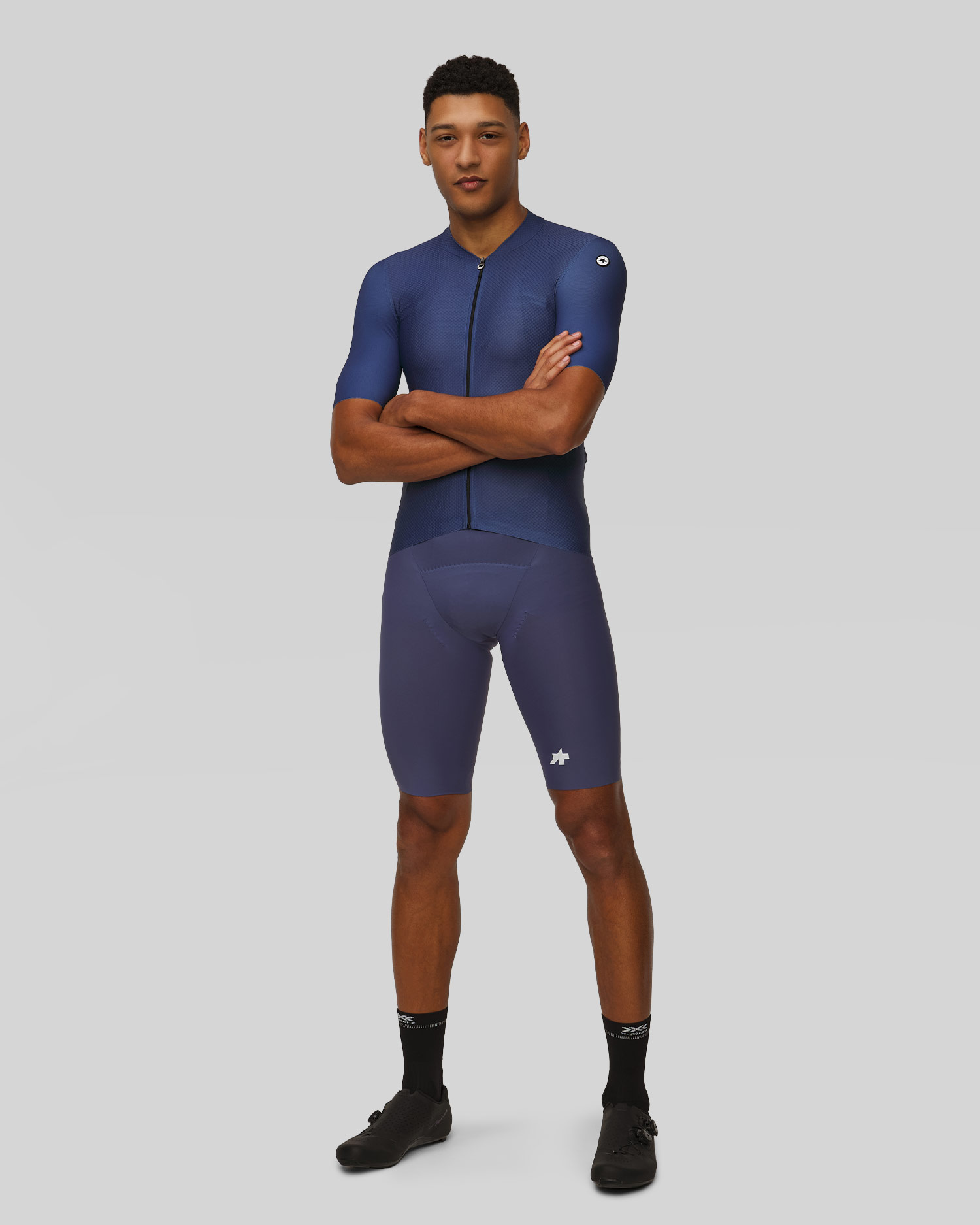 Pánský cyklistický dres Assos Mille GT Jersey S11 v Modré Barvě