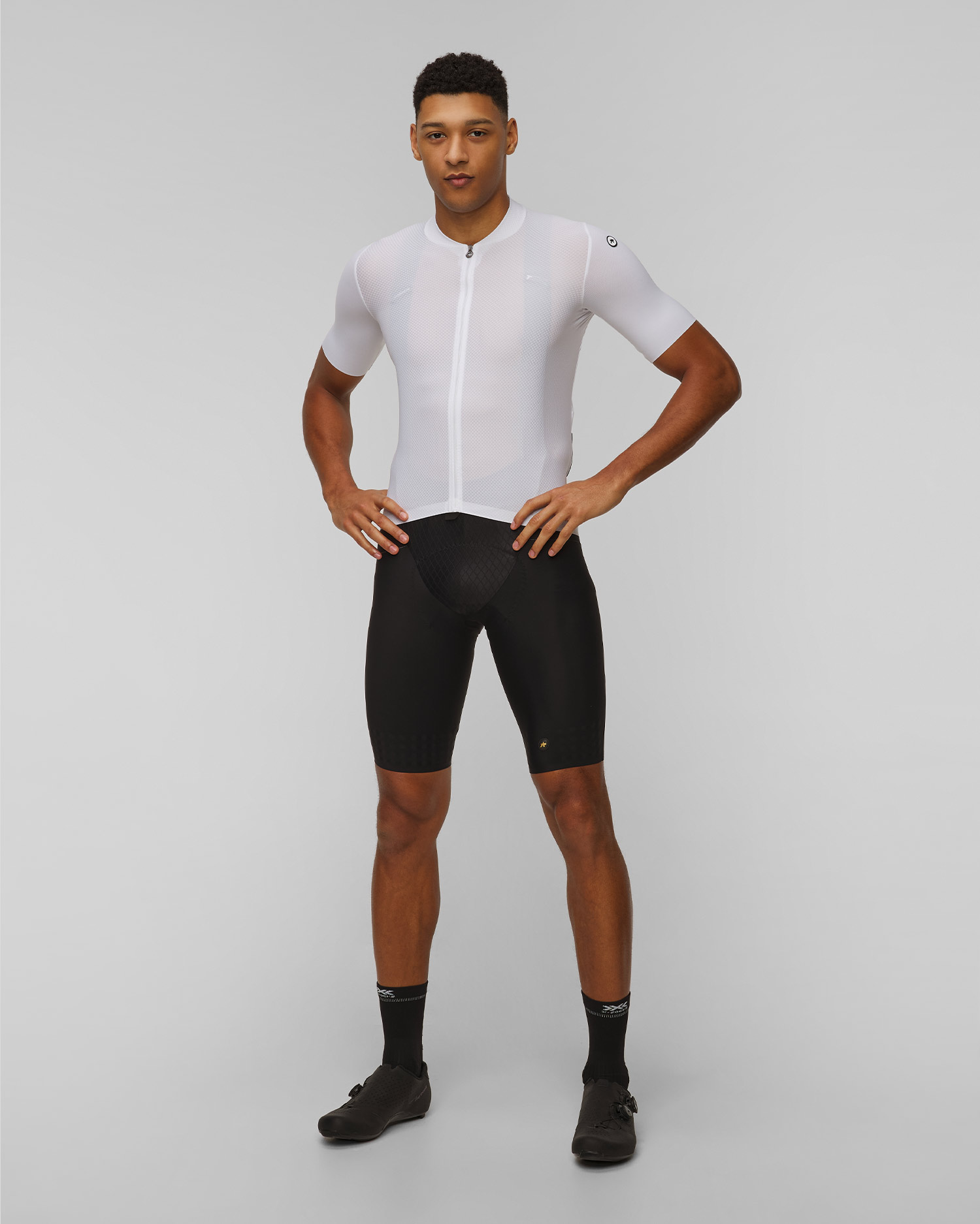 Men's cycling T-shirt Assos Mille GT Jersey S11 white