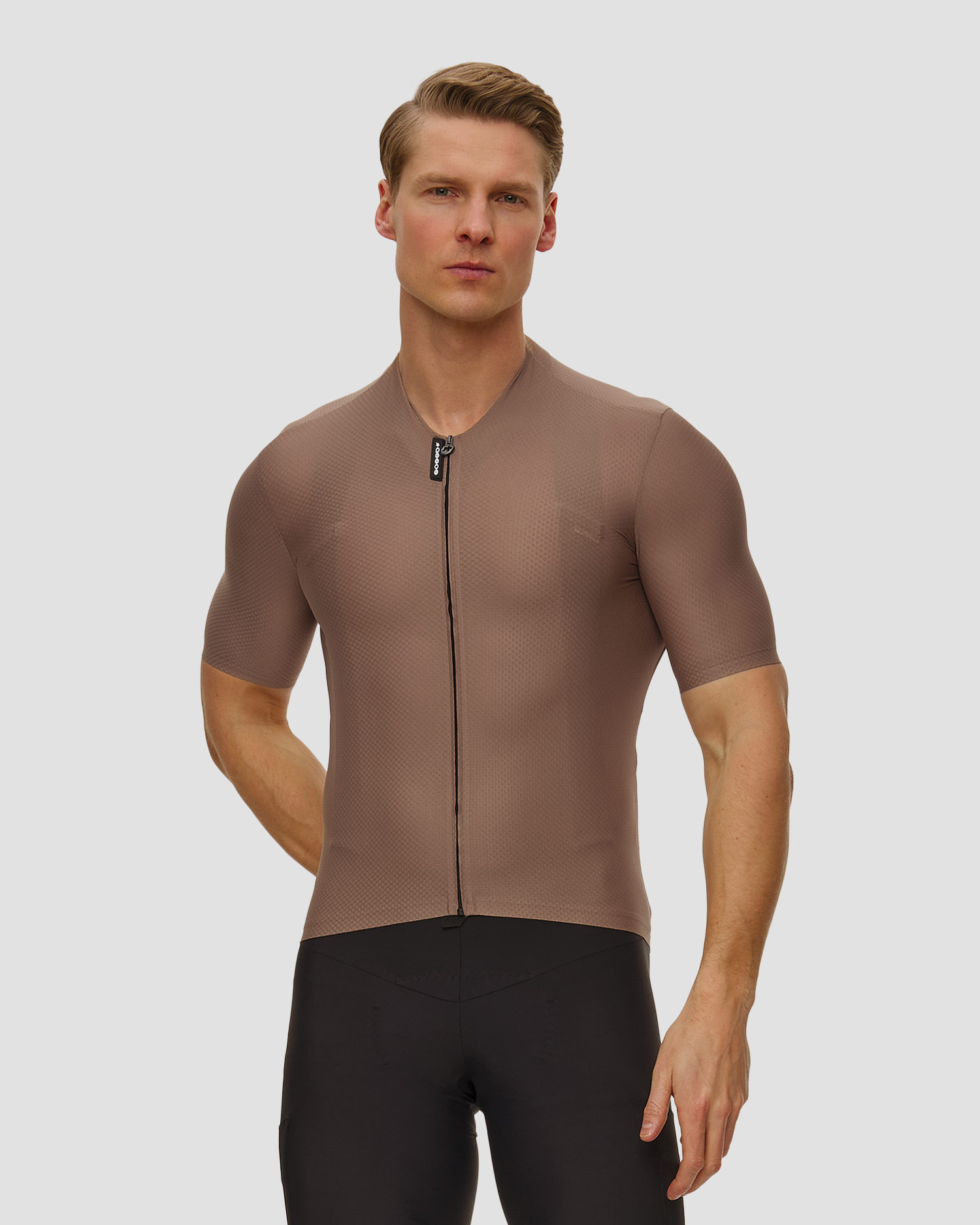 Koszulka rowerowa męska Assos Equipe R Jersey S11, Kolor/Wzór: Brązowy,Beżowy