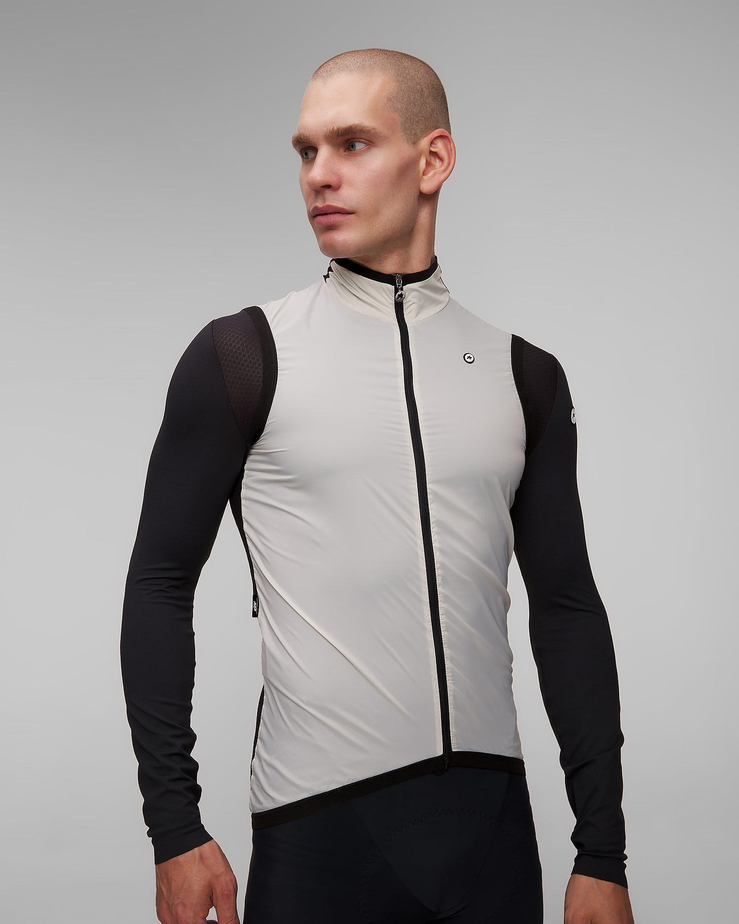 Assos Mille Gt Wind Vest C2 Fahrradweste für Herren in Grau, Farbe/Muster: Szary