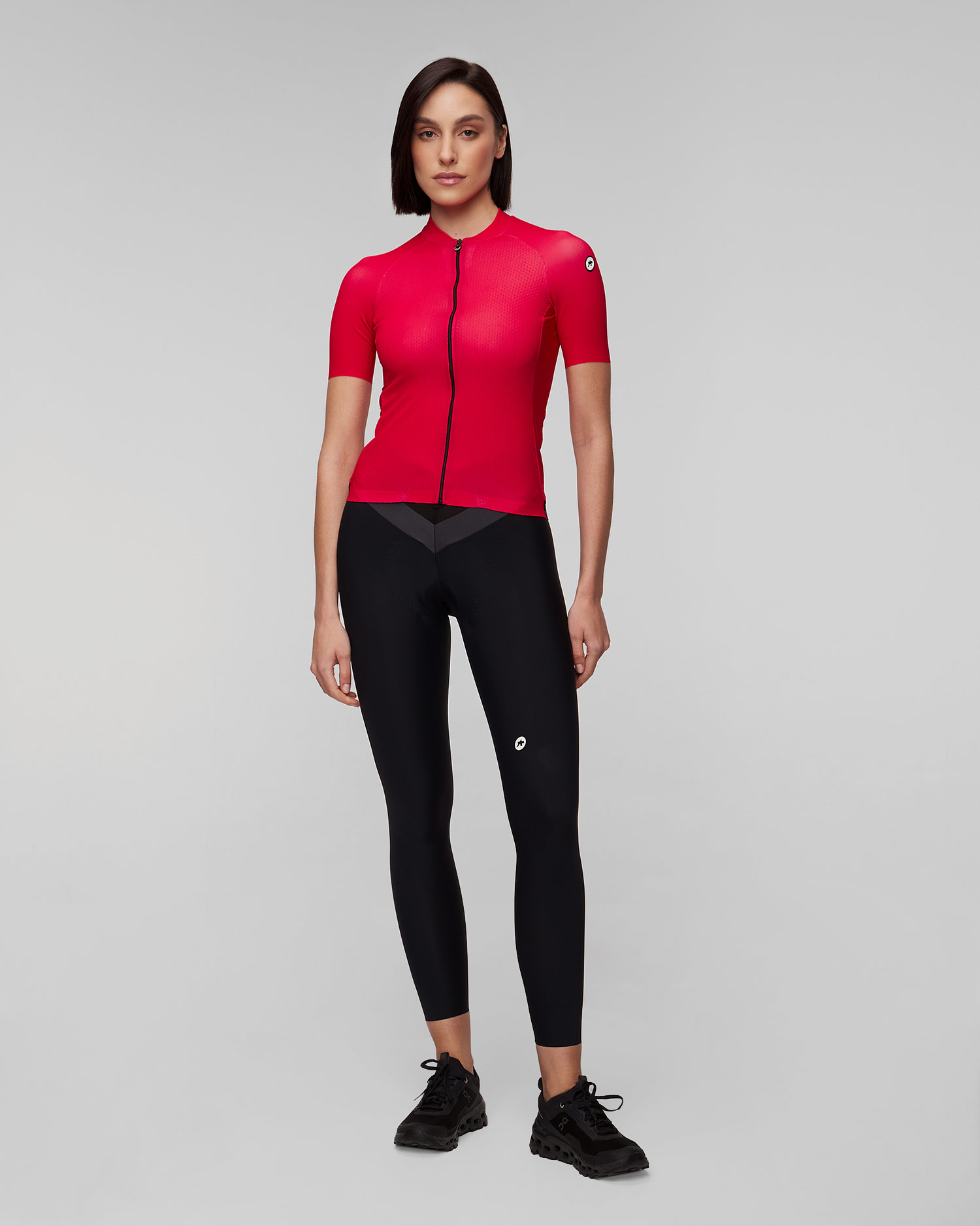 Maillot cycliste rouge pour femmes Assos Uma GT Jersey C2 Evo 