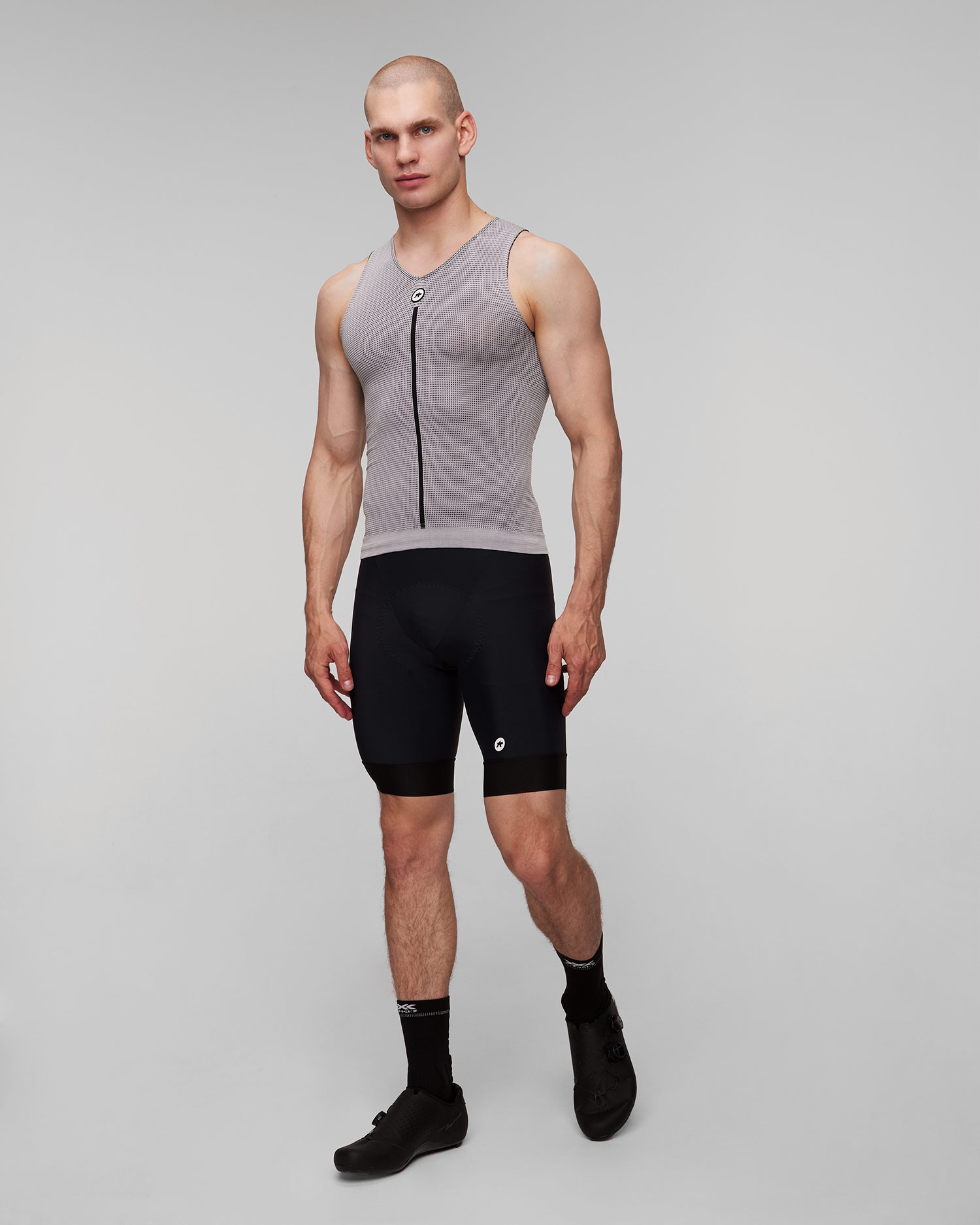Szara potówka rowerowa męska Assos 1/3 NS Skin Layer P1