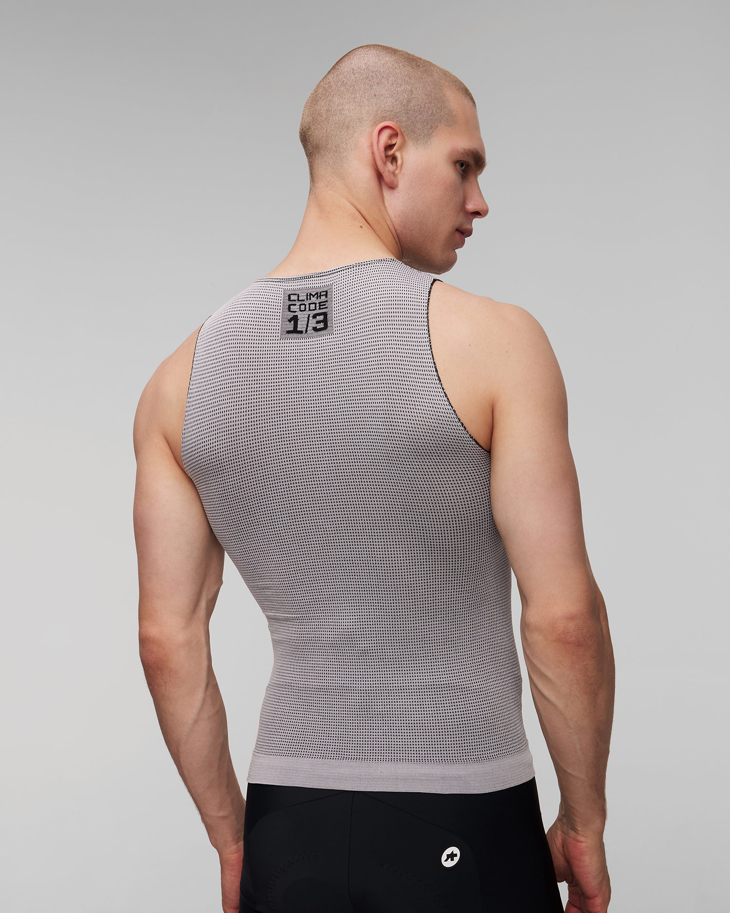 Szara potówka rowerowa męska Assos 1/3 NS Skin Layer P1