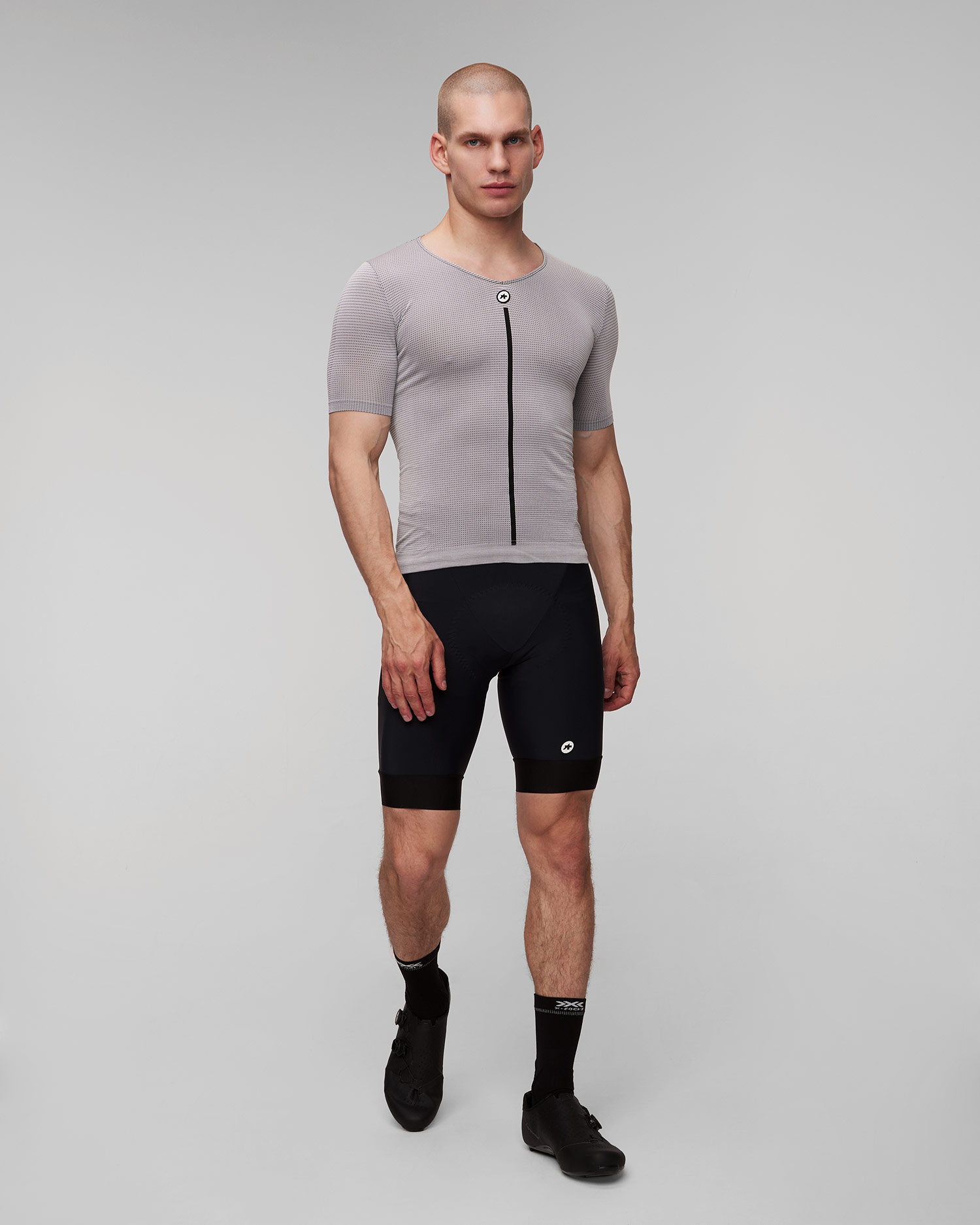 Assos 1/3 SS Skin Layer P1 Radtrikot für Herren in Grau