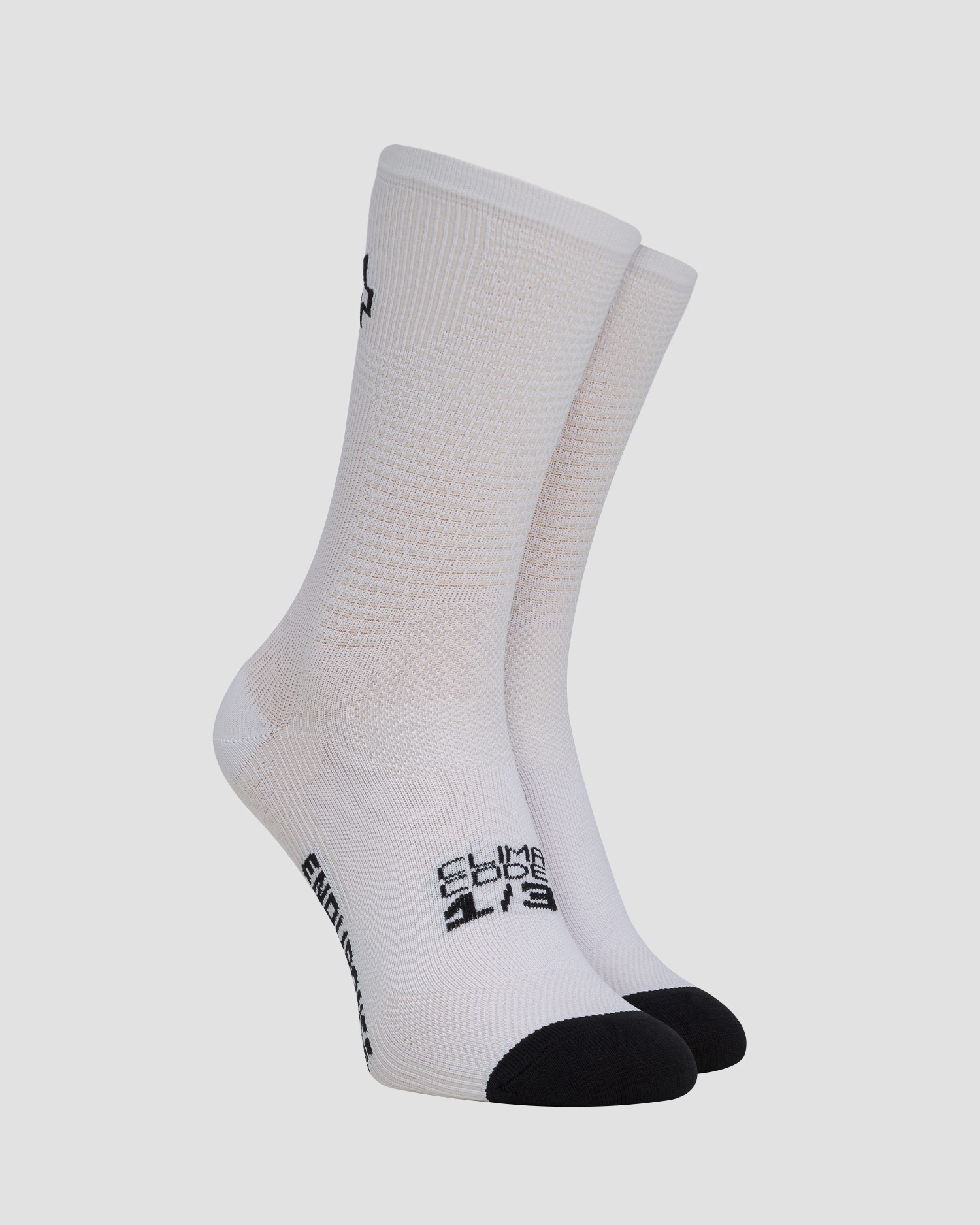 Chaussettes de cyclisme blanches Assos Endurance Socks S11 