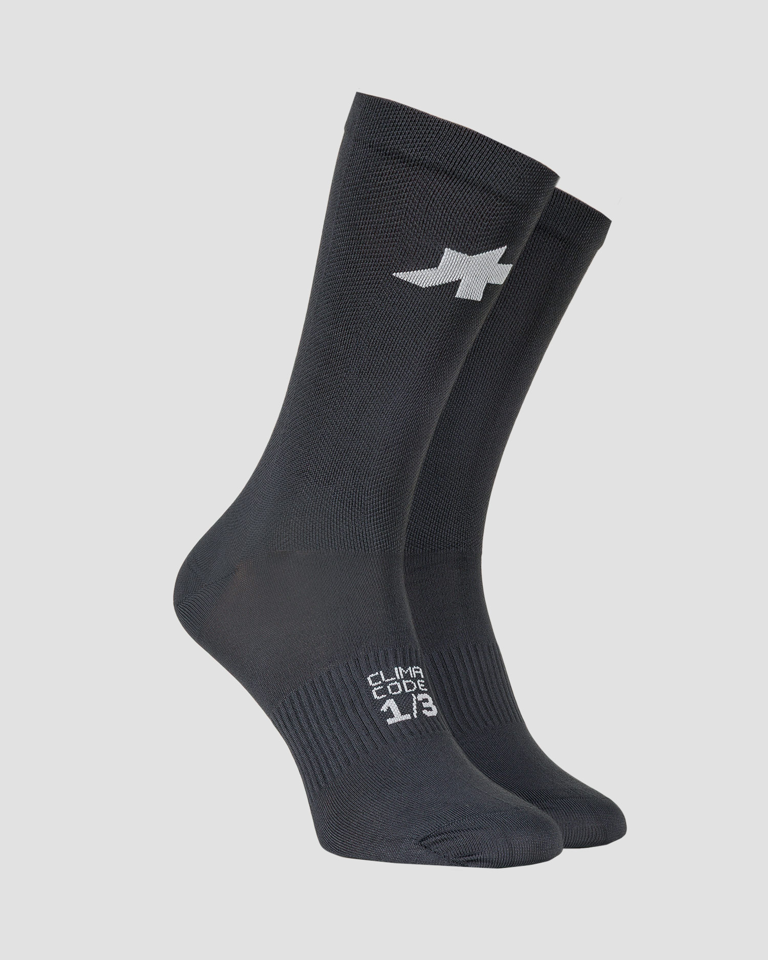 Calzini da ciclismo Assos Racing Socks S11 grigio grafite