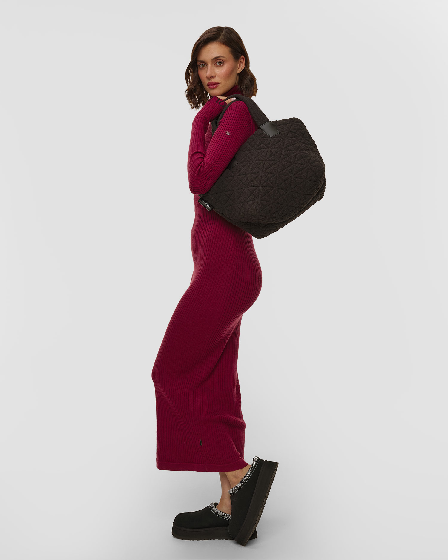 Women's bag Vee Collective Vee Tote Small Sherpa black