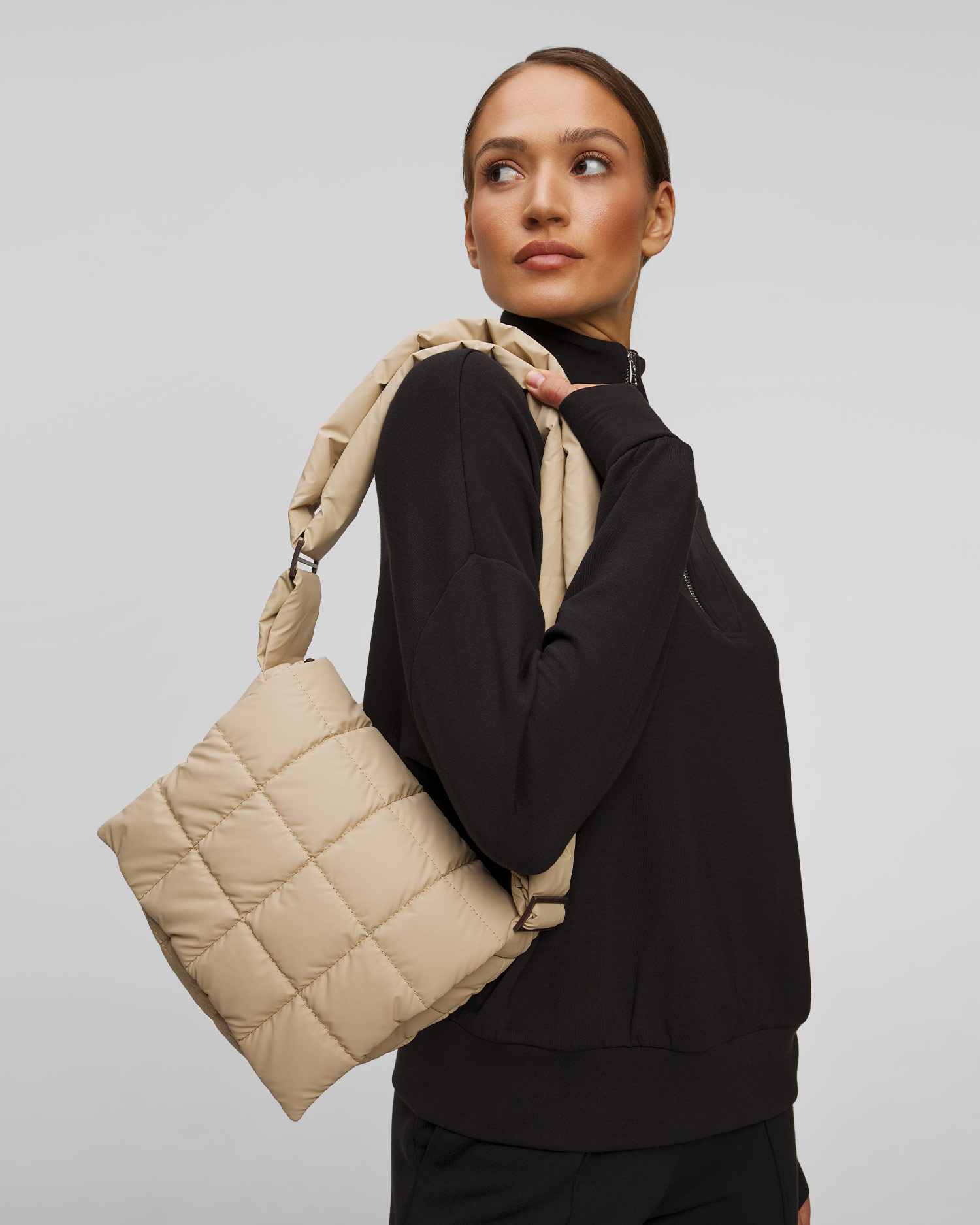 Torba damska Vee Collective Porter Messenger beżowa