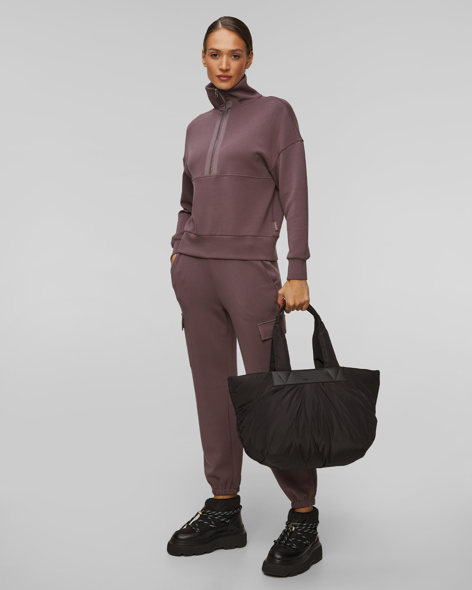 Women's bag with pouch Vee Collective Caba Medium black