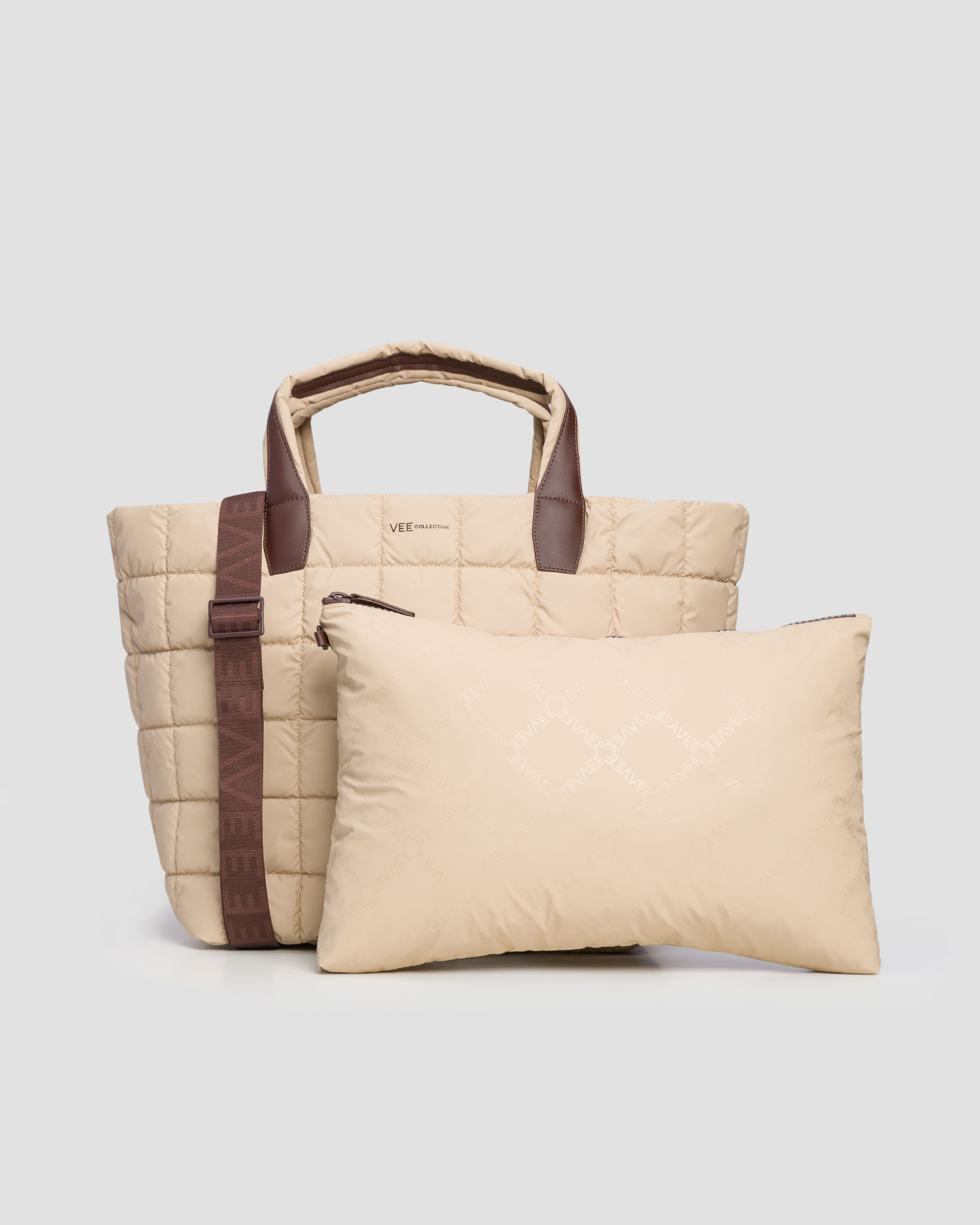 Dámska kabelka Vee Collective Porter Weekender béžová