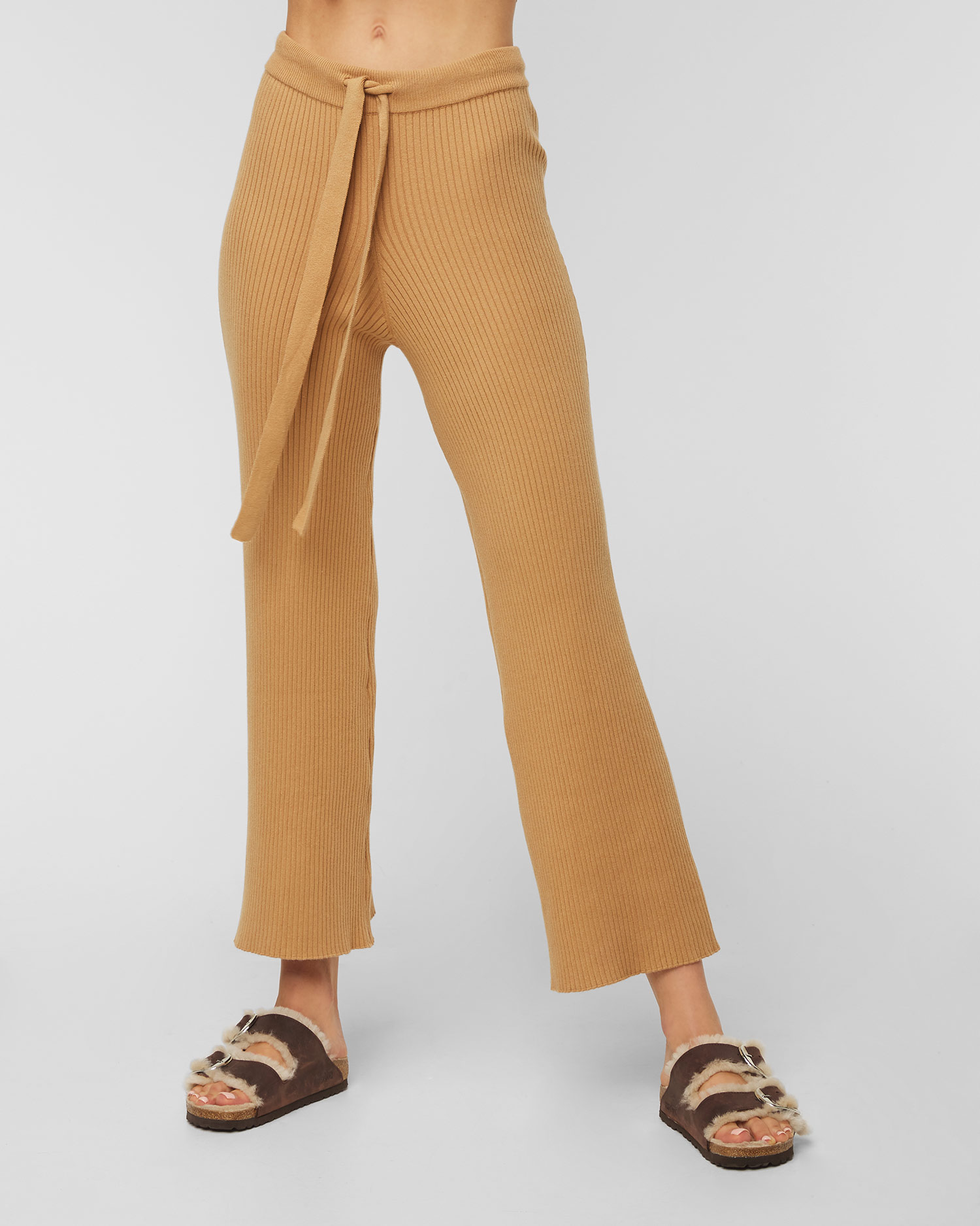 Kalhoty Live the Process BELTED RIB PANT