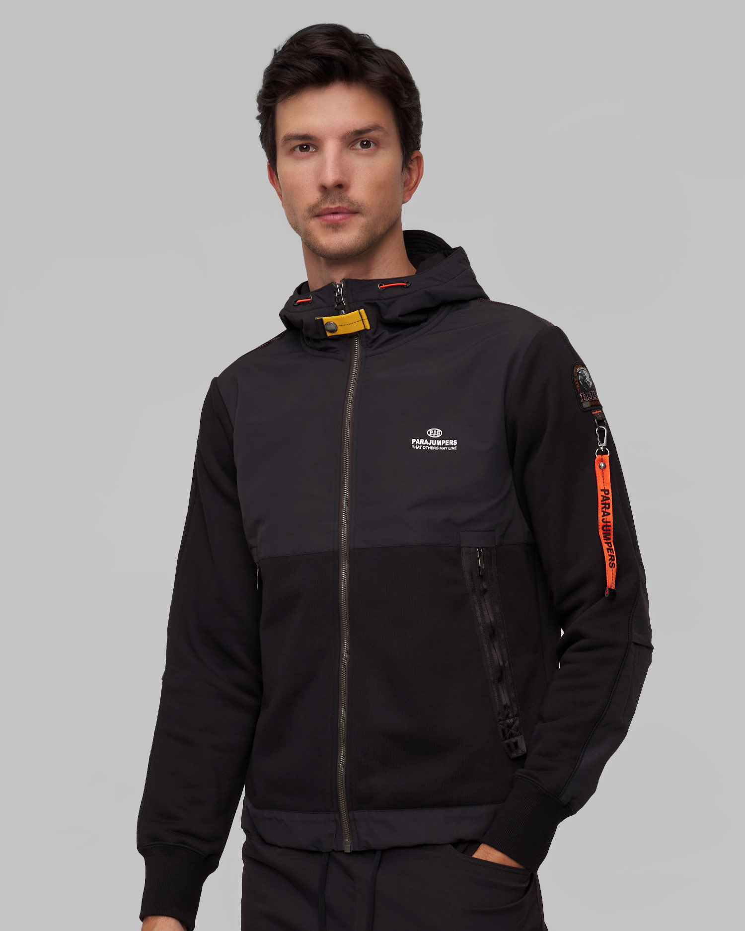 Men's black sweatshirt Parajumpers Trident