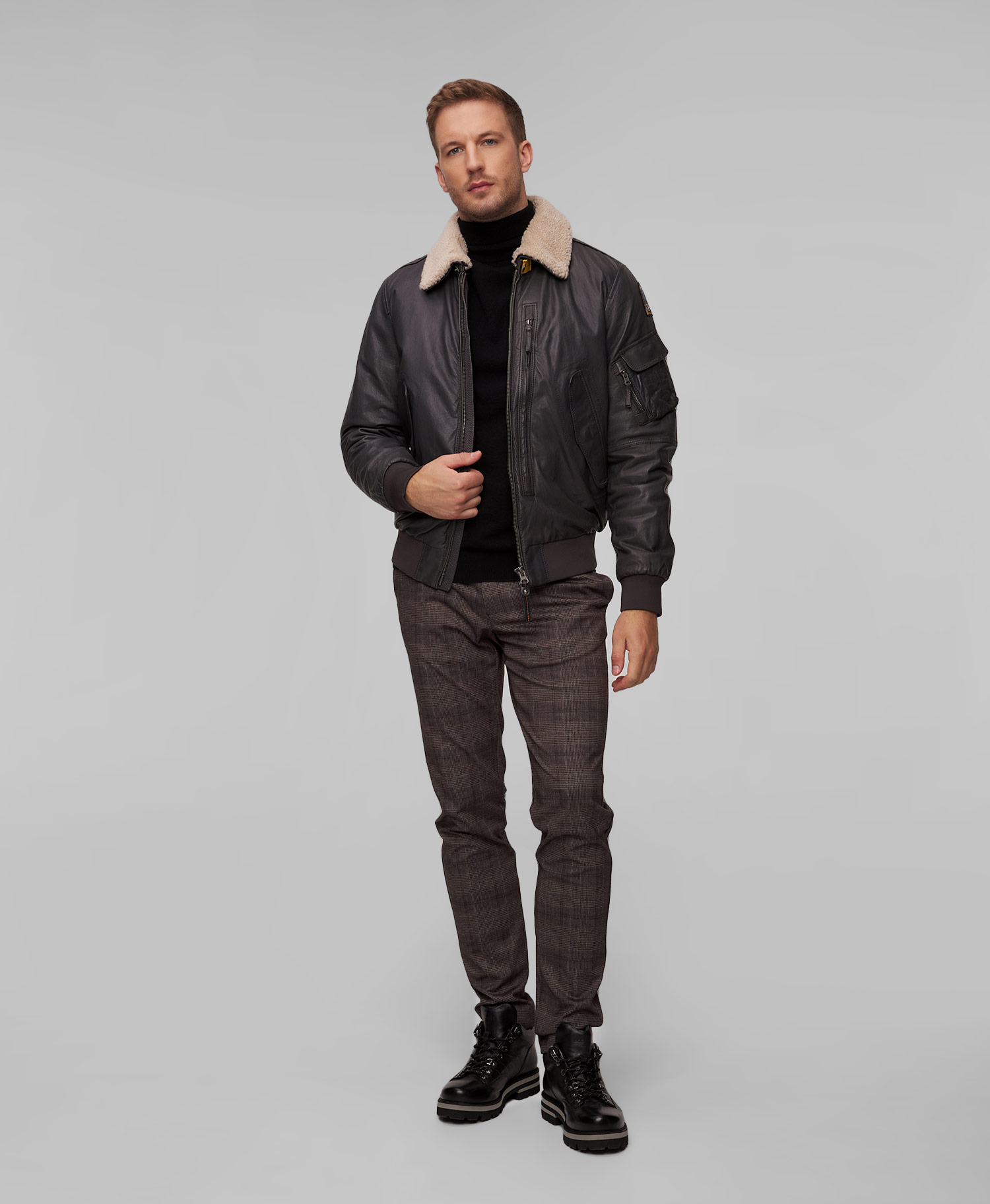 Kurtka skórzana męska Parajumpers Josh Leather
