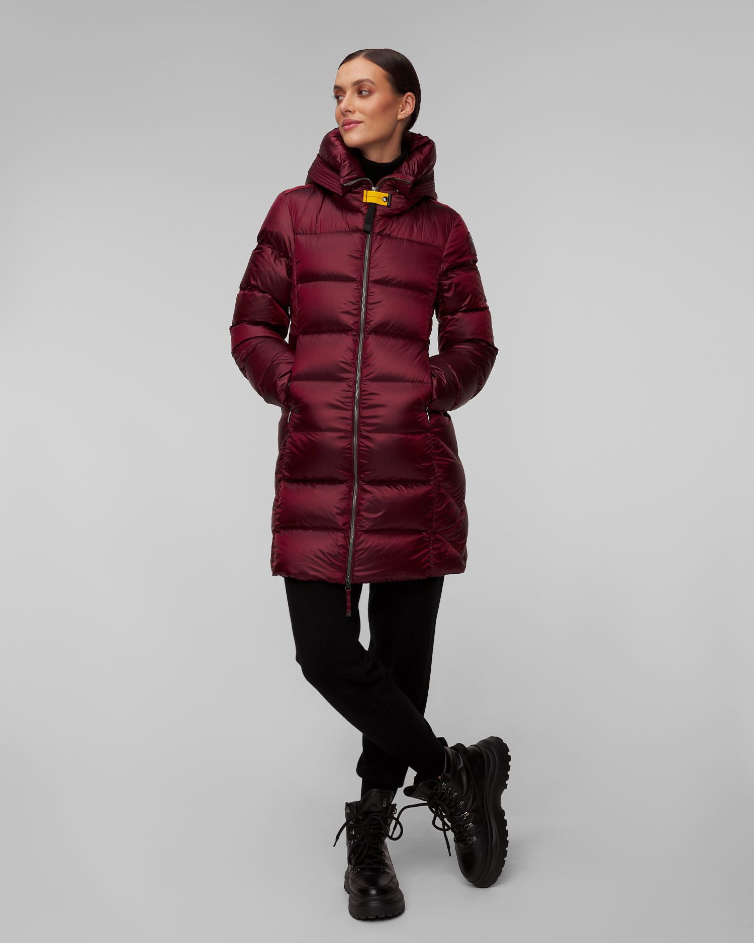 Women's maroon down jacket Parajumpers Marion