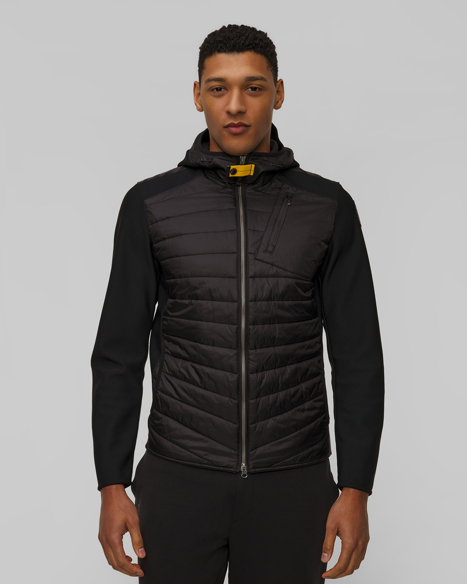 Giacca ibrida nera da uomo Parajumpers Nolan