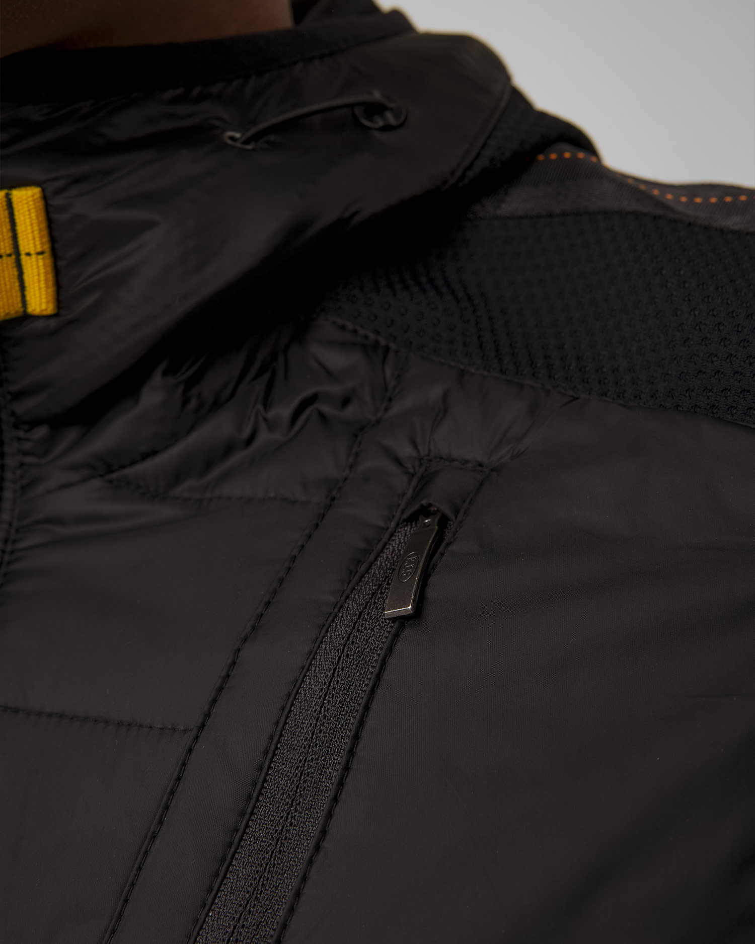 Giacca ibrida nera da uomo Parajumpers Nolan
