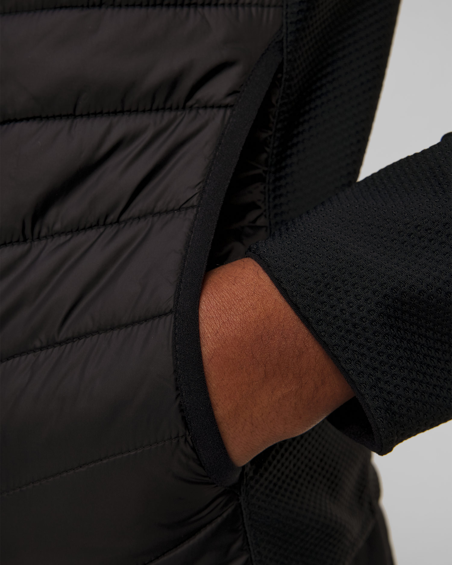 Giacca ibrida nera da uomo Parajumpers Nolan