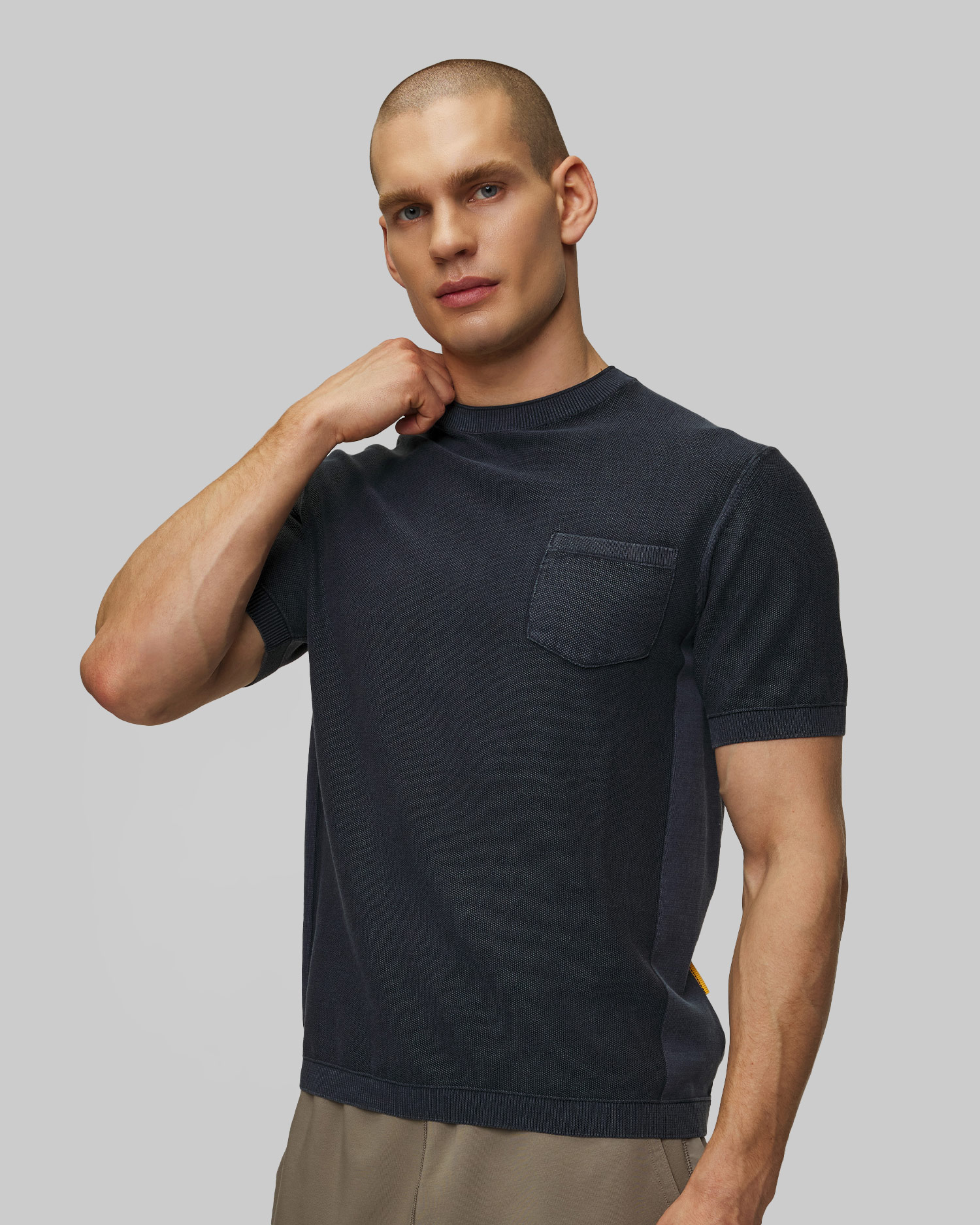 Tricou bleumarin pentru bărbați Parajumpers Cyril