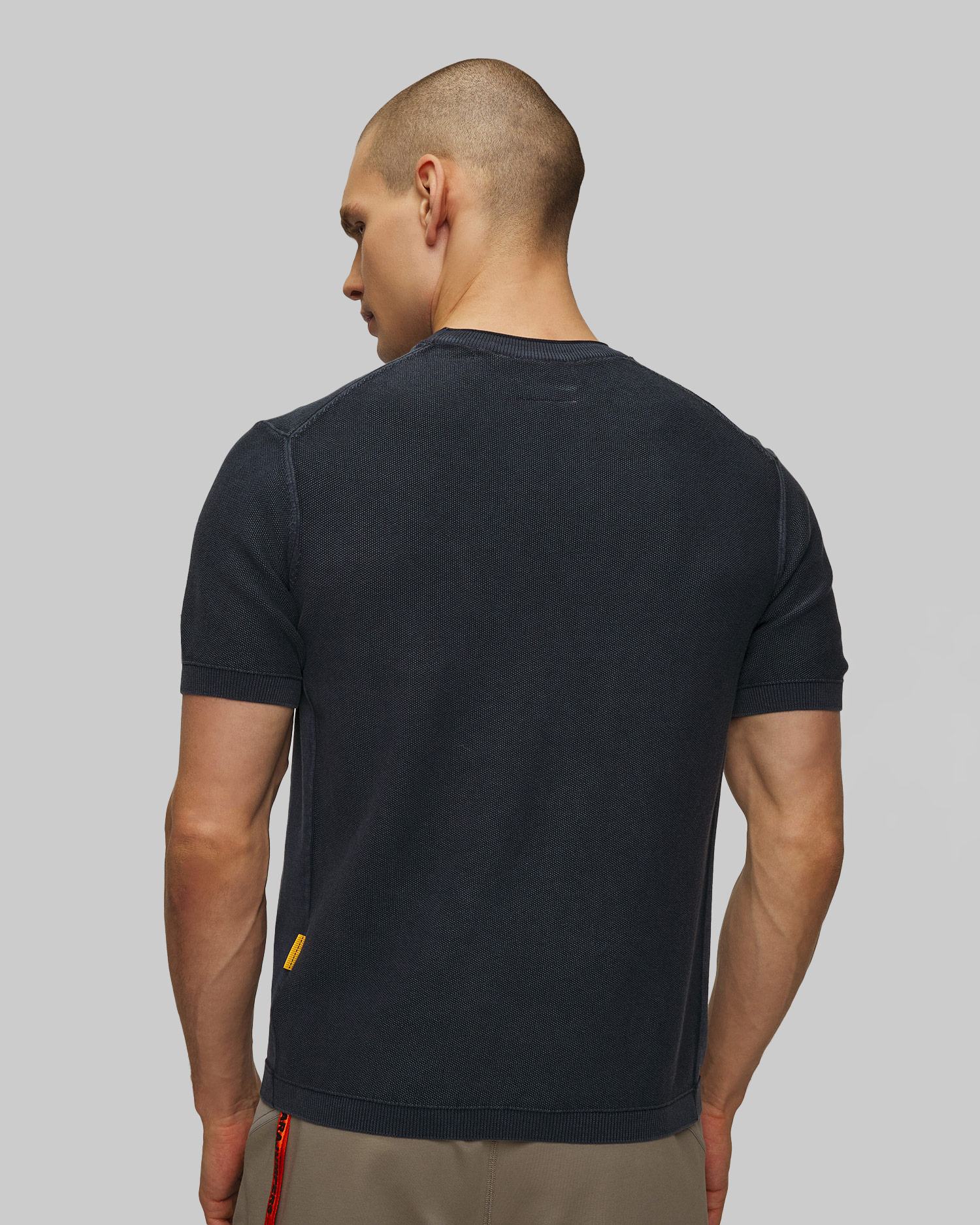 Granatowy T-shirt męski Parajumpers Cyril