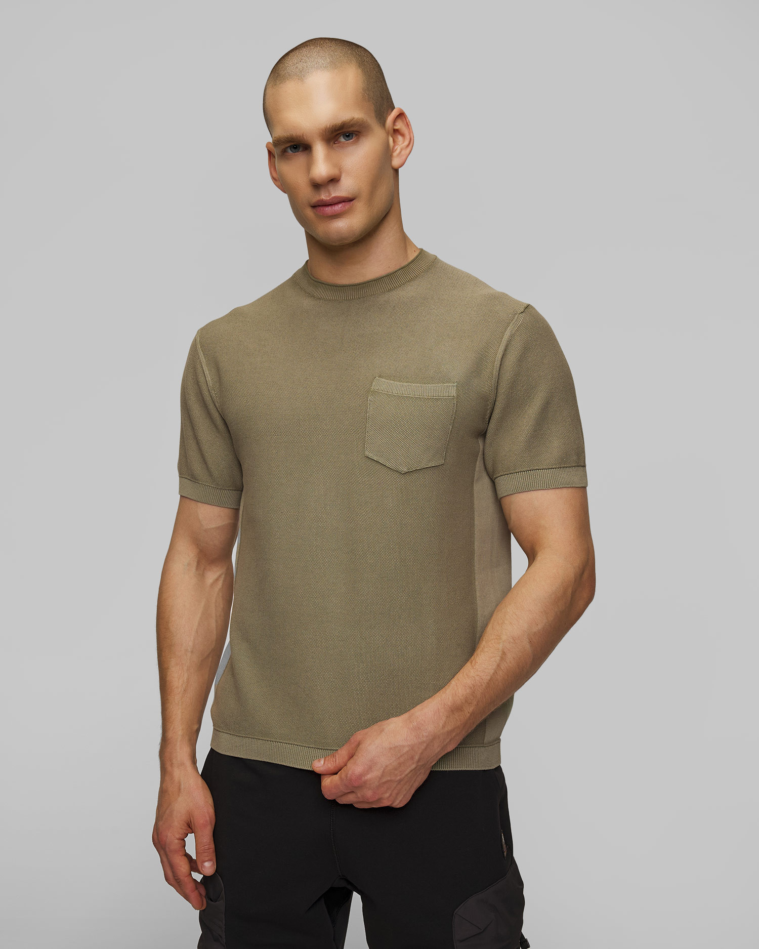 Tricou verde pentru bărbați Parajumpers Cyril