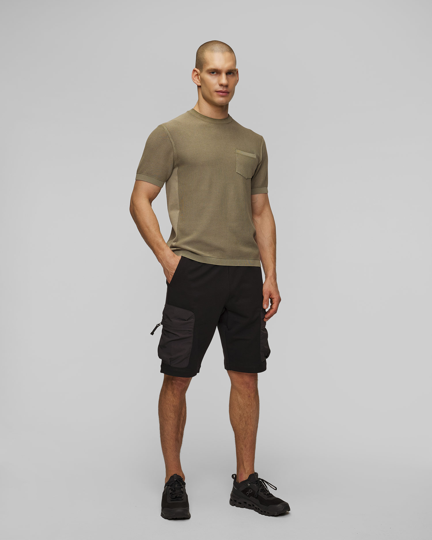 Shorts neri sportivi da uomo Parajumpers Irvine