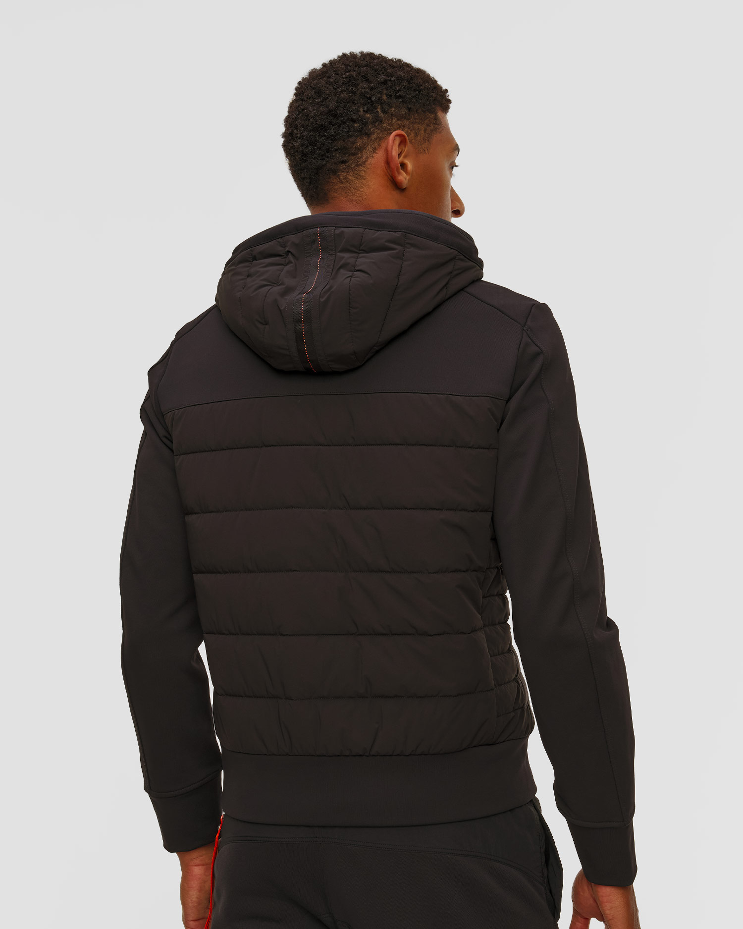 Giacca ibrida nera da uomo Parajumpers Manfred