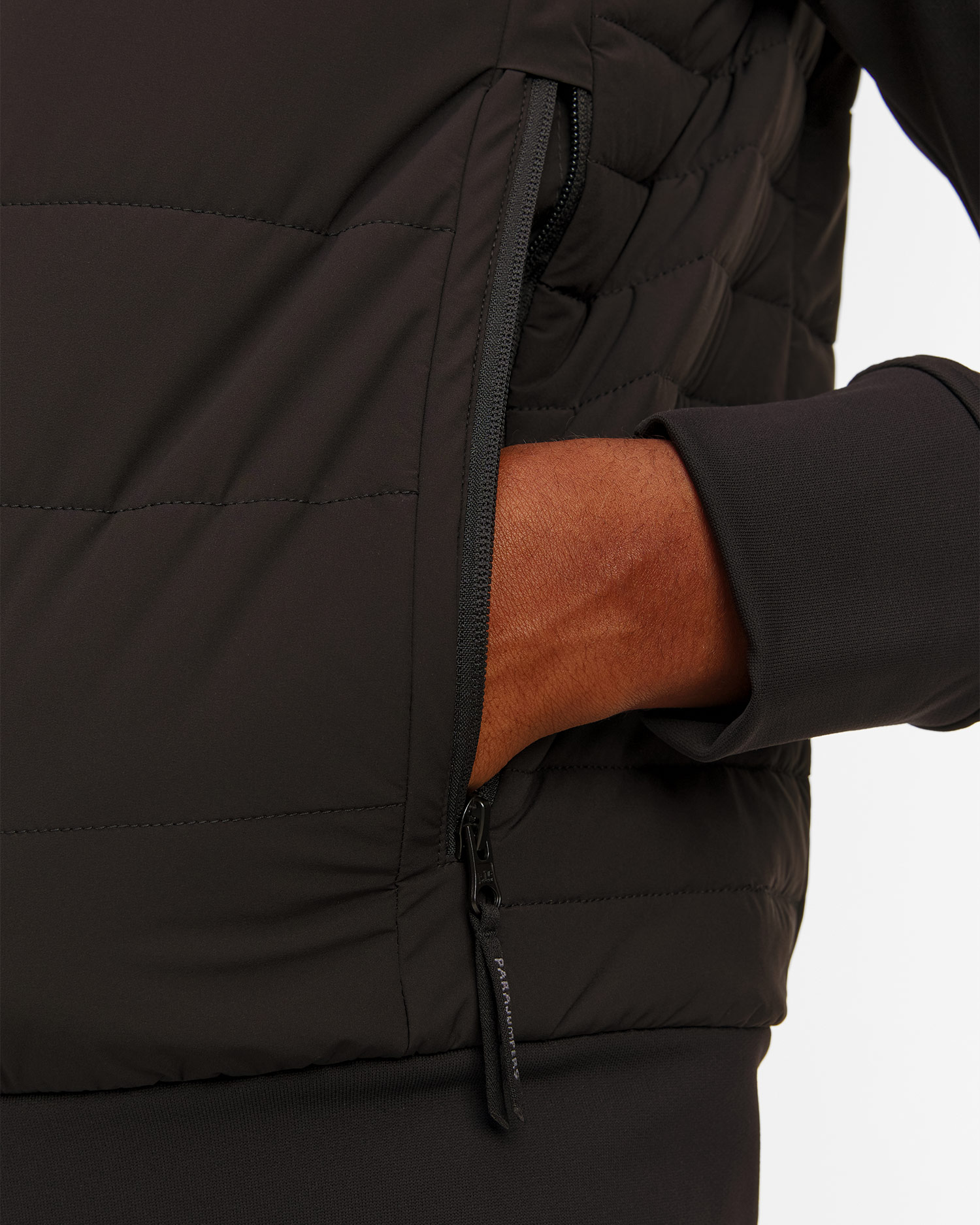 Giacca ibrida nera da uomo Parajumpers Manfred