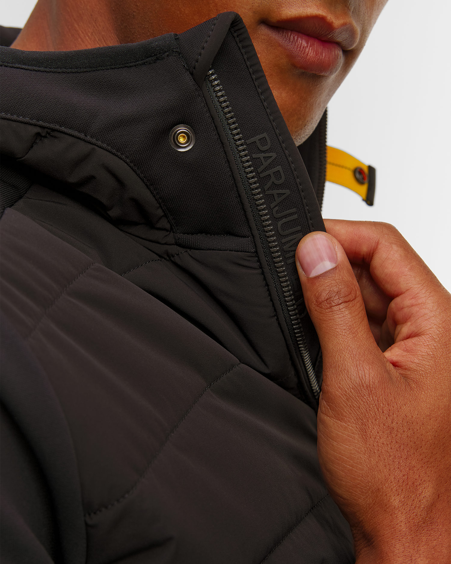 Giacca ibrida nera da uomo Parajumpers Manfred