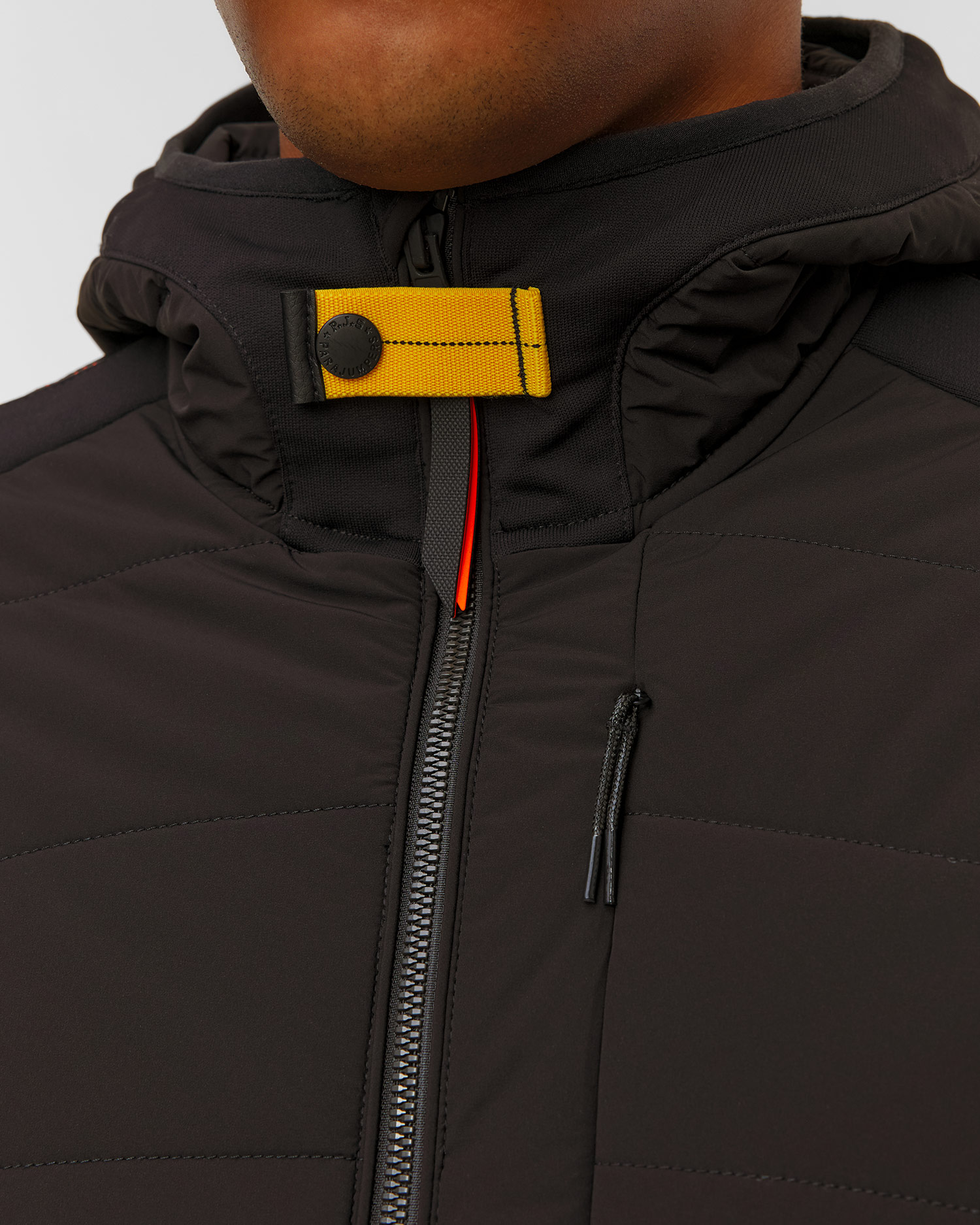 Giacca ibrida nera da uomo Parajumpers Manfred