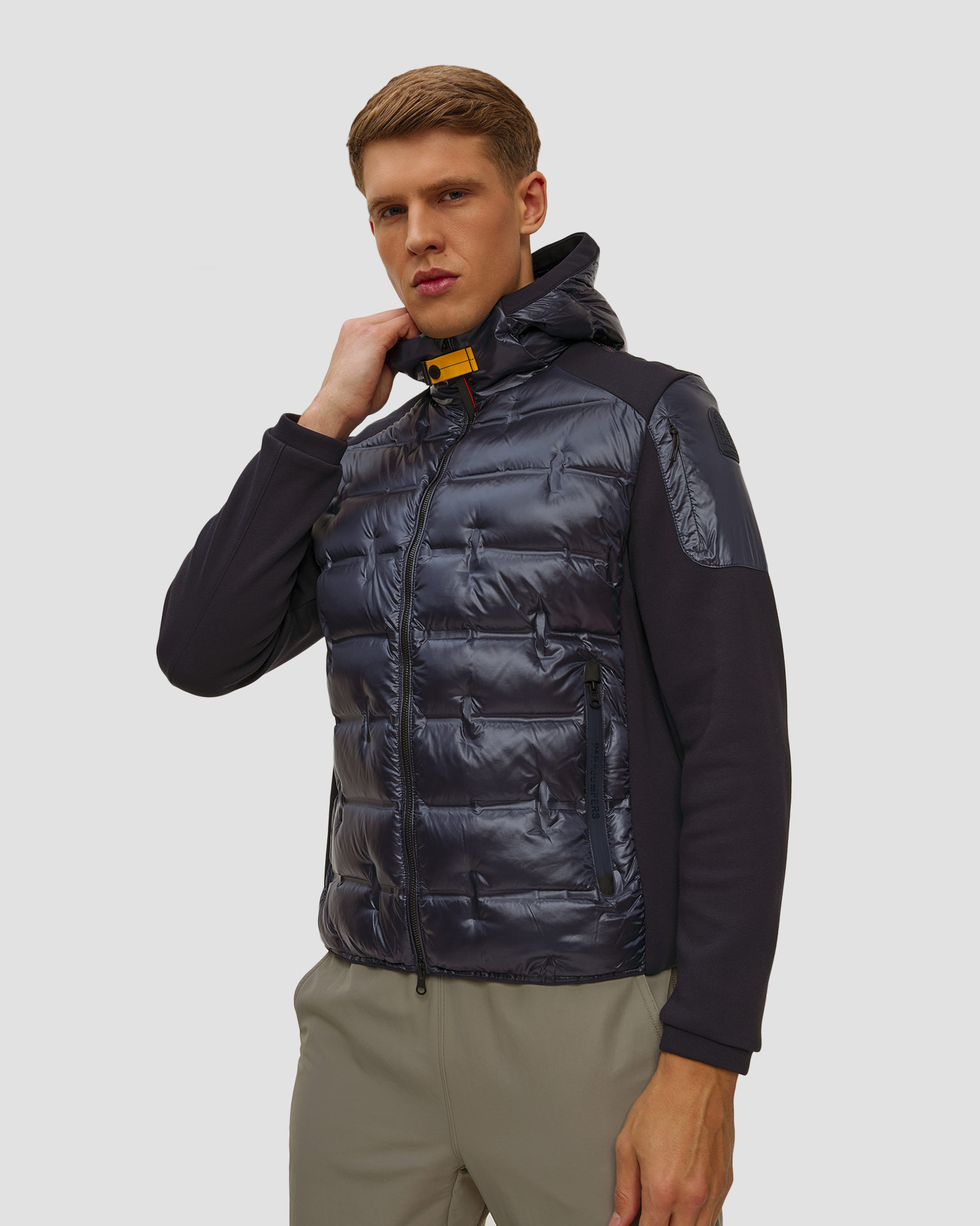 Geacă hibridă de puf pentru bărbați Parajumpers Gyles, Culoare/Model: Granatowy
