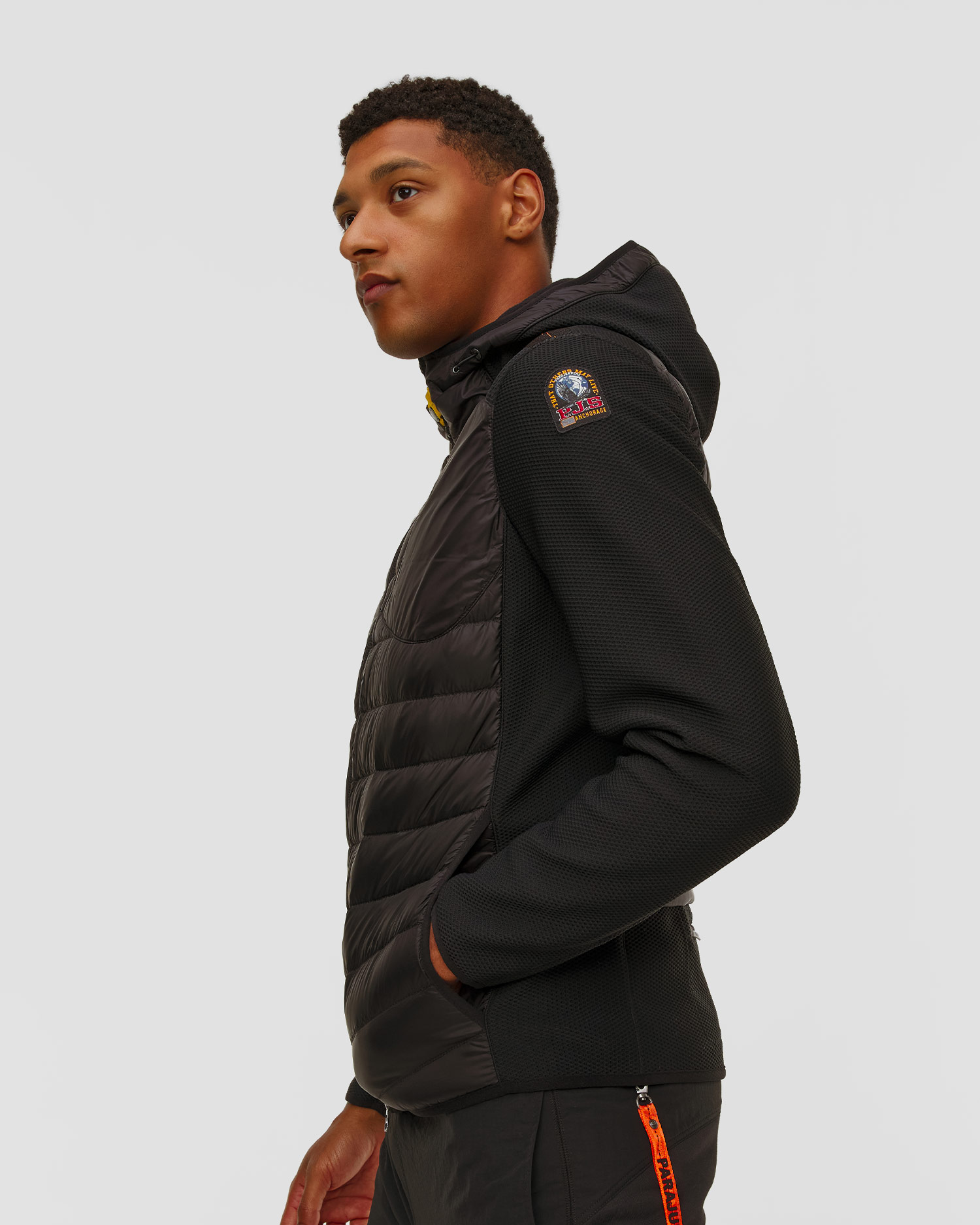 Parajumpers Nolan Hybrid-Daunenjacke für Herren in Schwarz