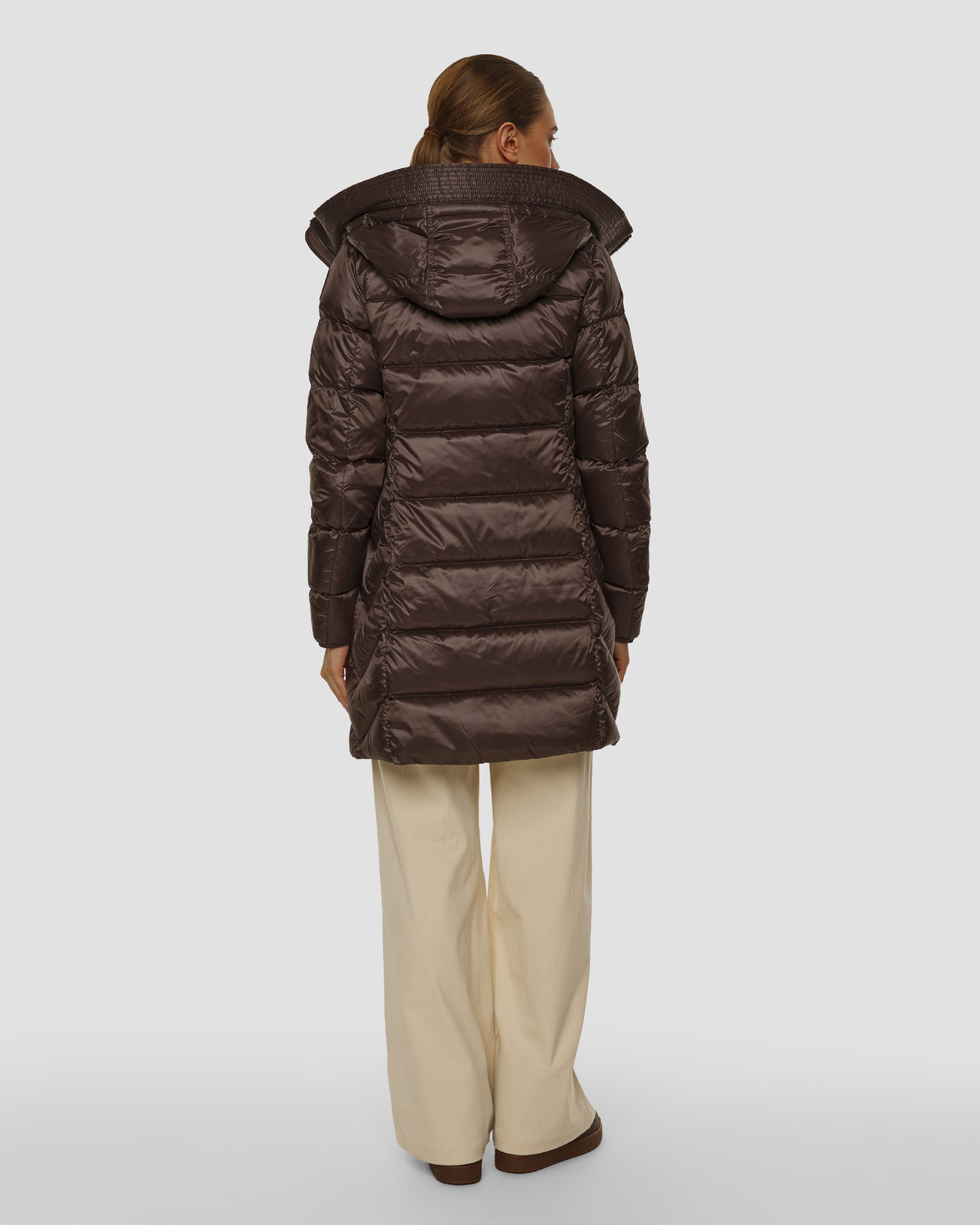 Geacă de puf maro pentru femei Parajumpers Marion