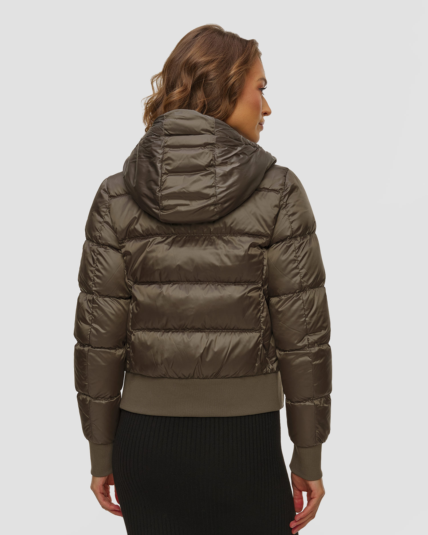 Oliwkowa kurtka puchowa damska Parajumpers Mariah