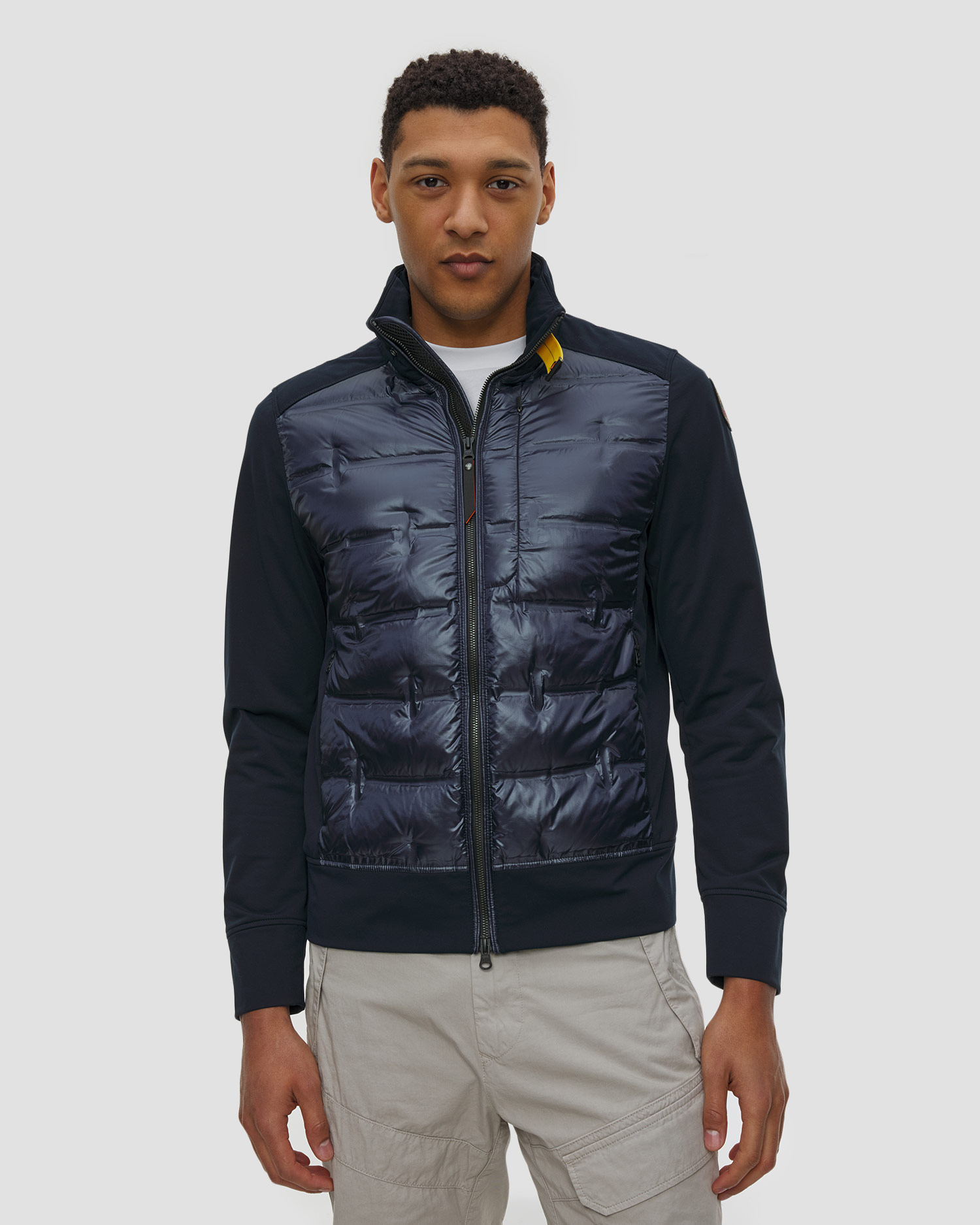 Tmavě modrá pánská péřová bunda Parajumpers Matty, Barva/Vzor: Granatowy