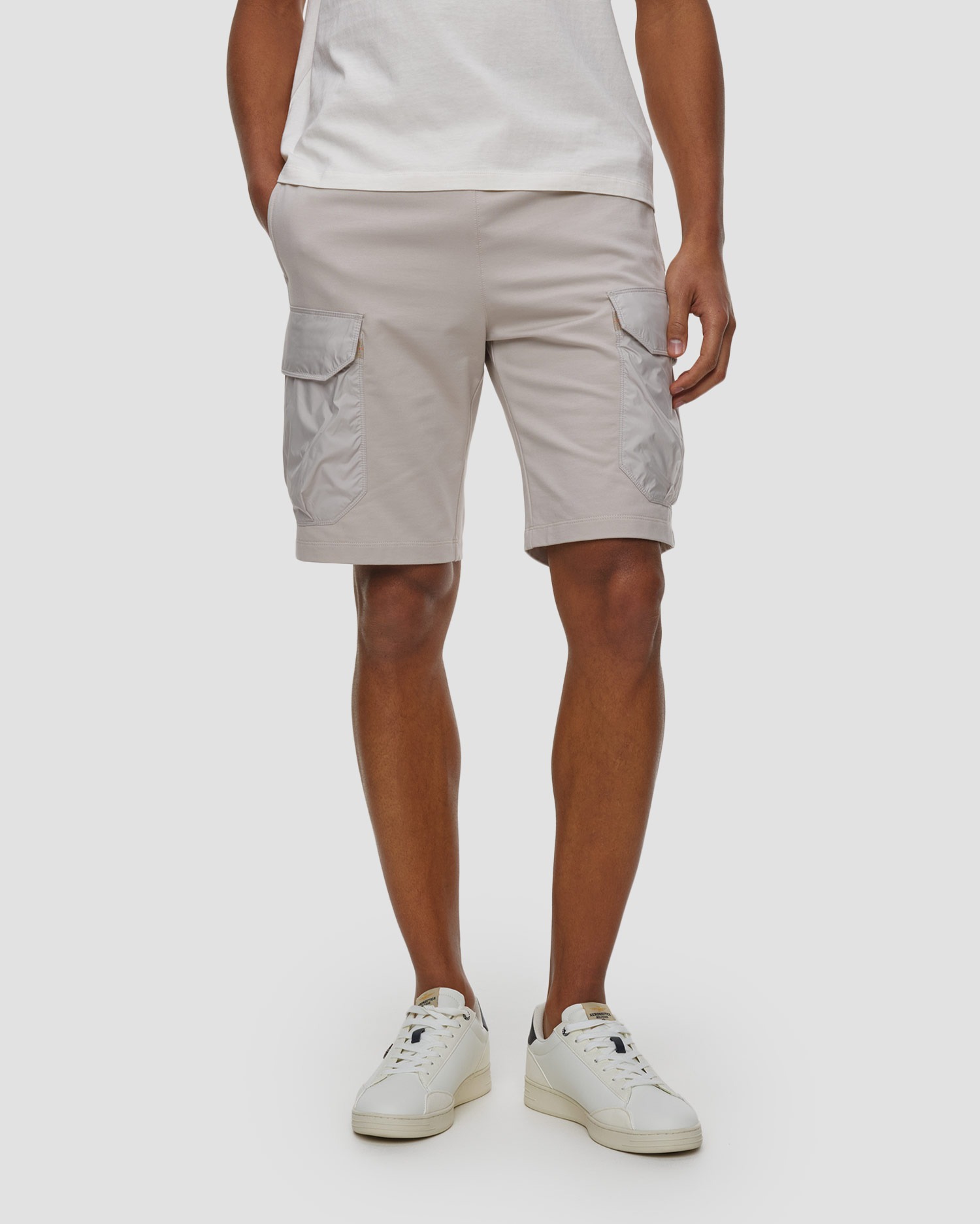 Pánské teplákové šortky Parajumpers Boyce, Barva/Vzor: Szary