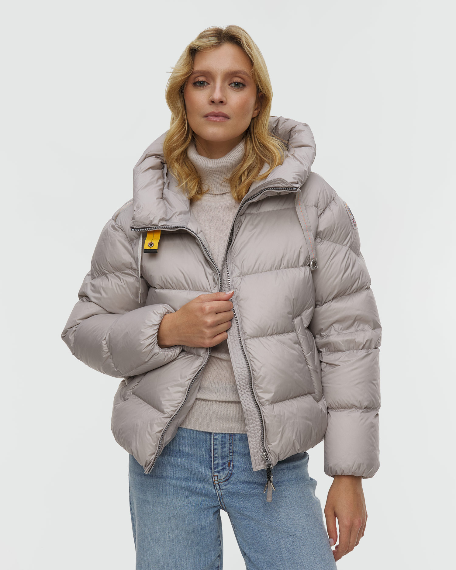 Puchowa kurtka damska Parajumpers Tilly, Kolor/Wzór: Szary